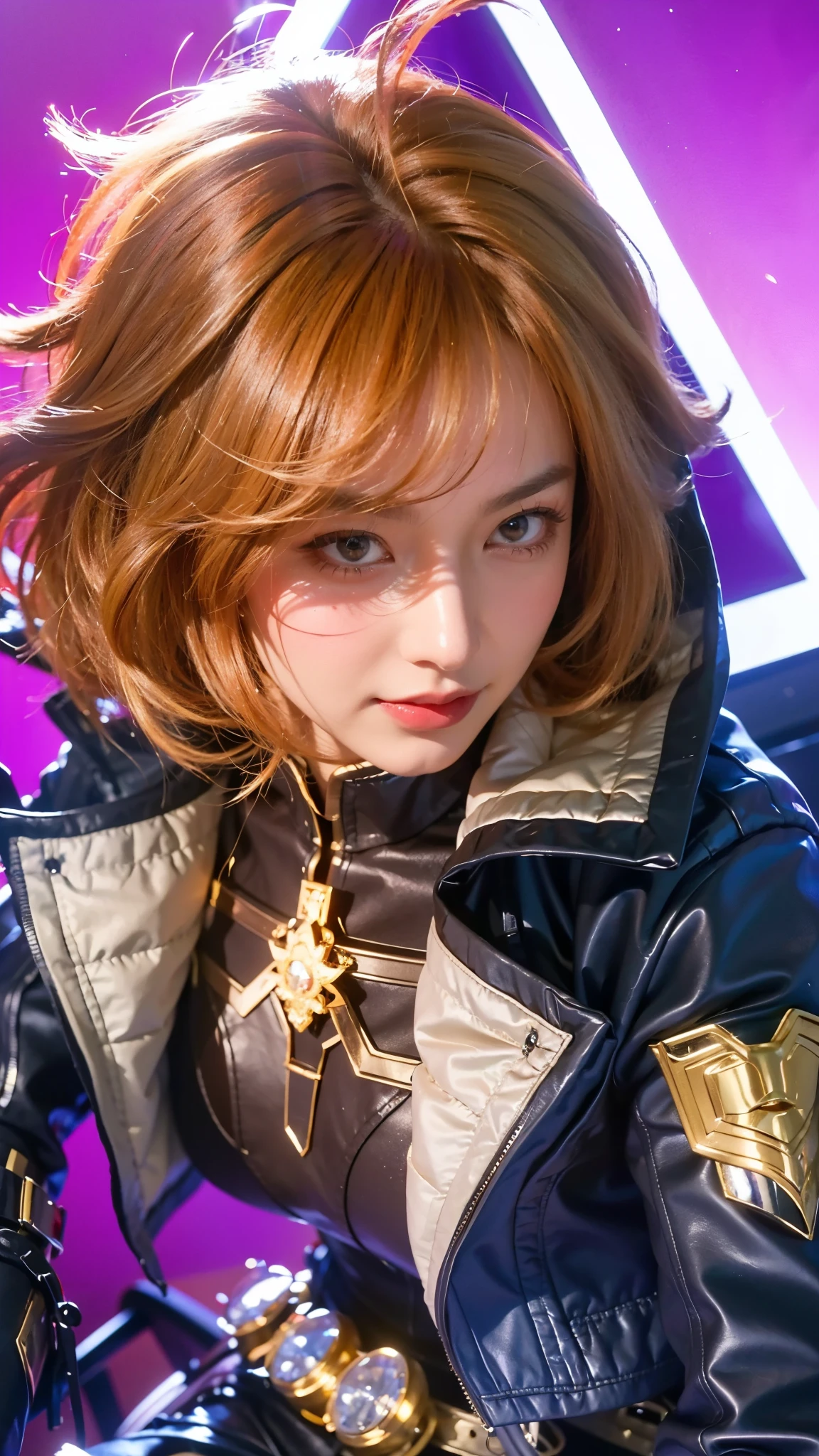 a close up of a woman wearing a red hood like a ruby ​​wearing a patch over one eye, shadowbringers cinematic, 4 k detail fantasy, a beautiful fantasy empress, game cg, xianxia fantasy, xianxia hero, 2. 5 d cgi anime fantasy artwork, cinematic goddess close shot, ruan jia and artgerm, wow 4 k detail fantasy, hyperdetailed fantasy character, (8k, RAW photo, photorealistic:1.25) ,( lipgloss, eyelashes, glosace, glossy skin, best quality, ultra highres, depth of field, chromatic aberration, caustics, Broad lighting, natural shading,) looking at viewer with a serene and goddess-like happiness, smile.