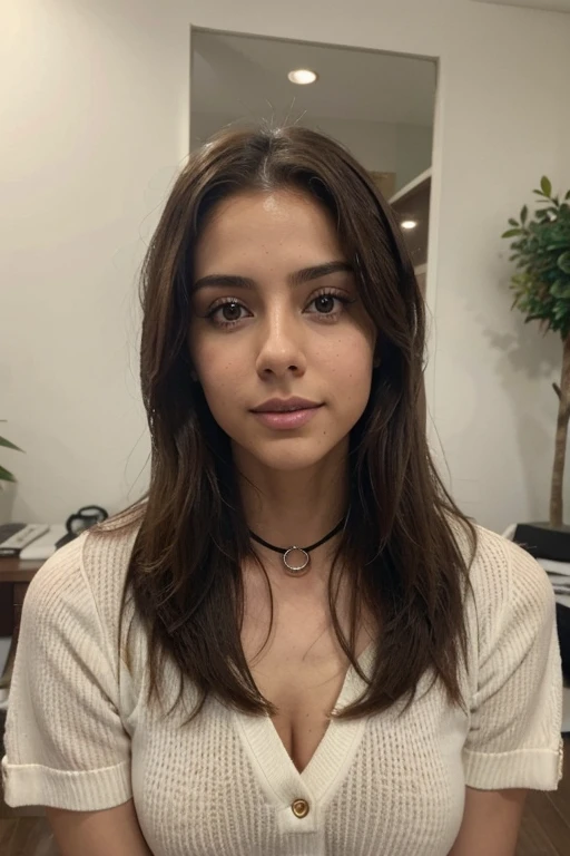 una chica en lenceria, edad 28, Solo, pelo largo rubio, Colosal , mirando al espectador, pelo rubio, hombros descubiertos, Brown eyes, joya, cuerpo completo, un collar, fuera de los hombros, realista, un sexy, senos sexy