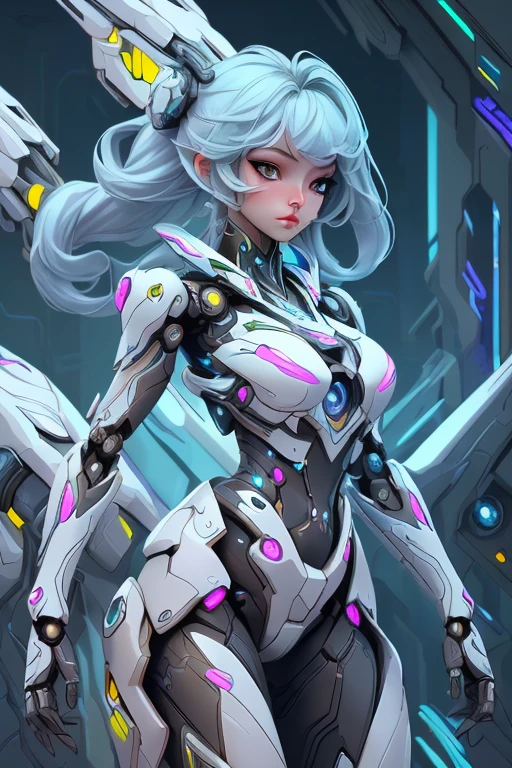 Translucent ethereal mechanical girl,Futuristic girl,Mechanical joints,futuristic urban background,ModelShoot style, (Extremely detailed Cg Unity 8K wallpaper), The beauty of abstract stylization,
