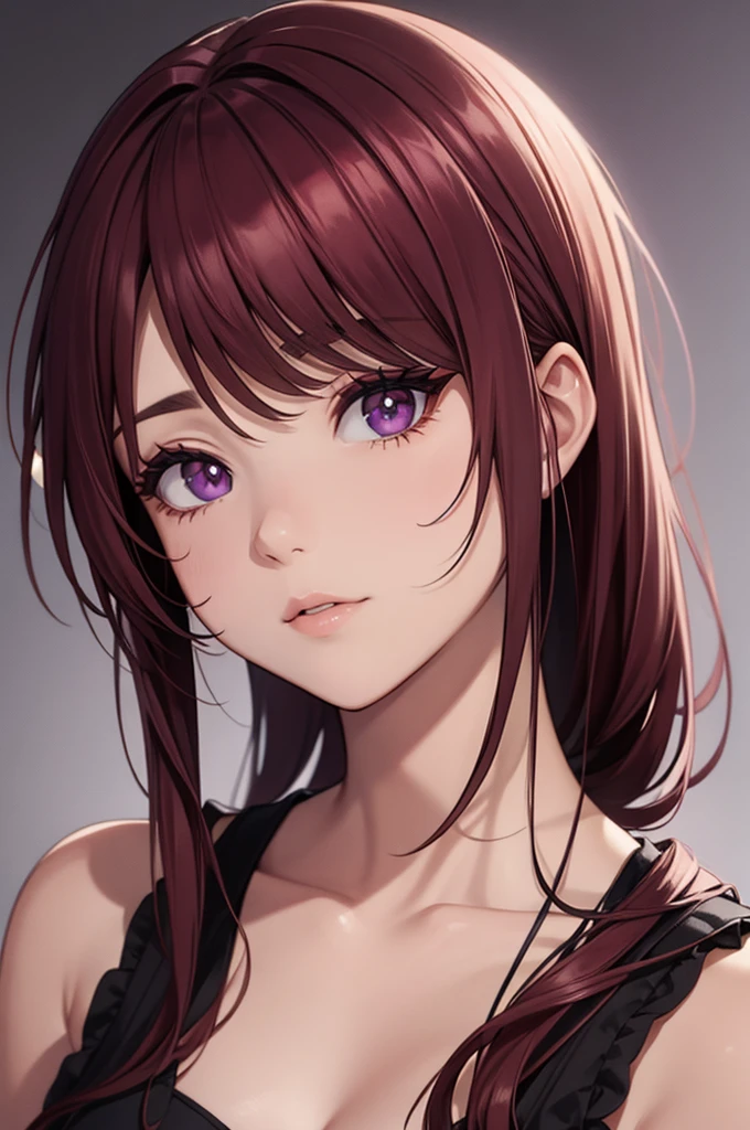 burgundy eyes