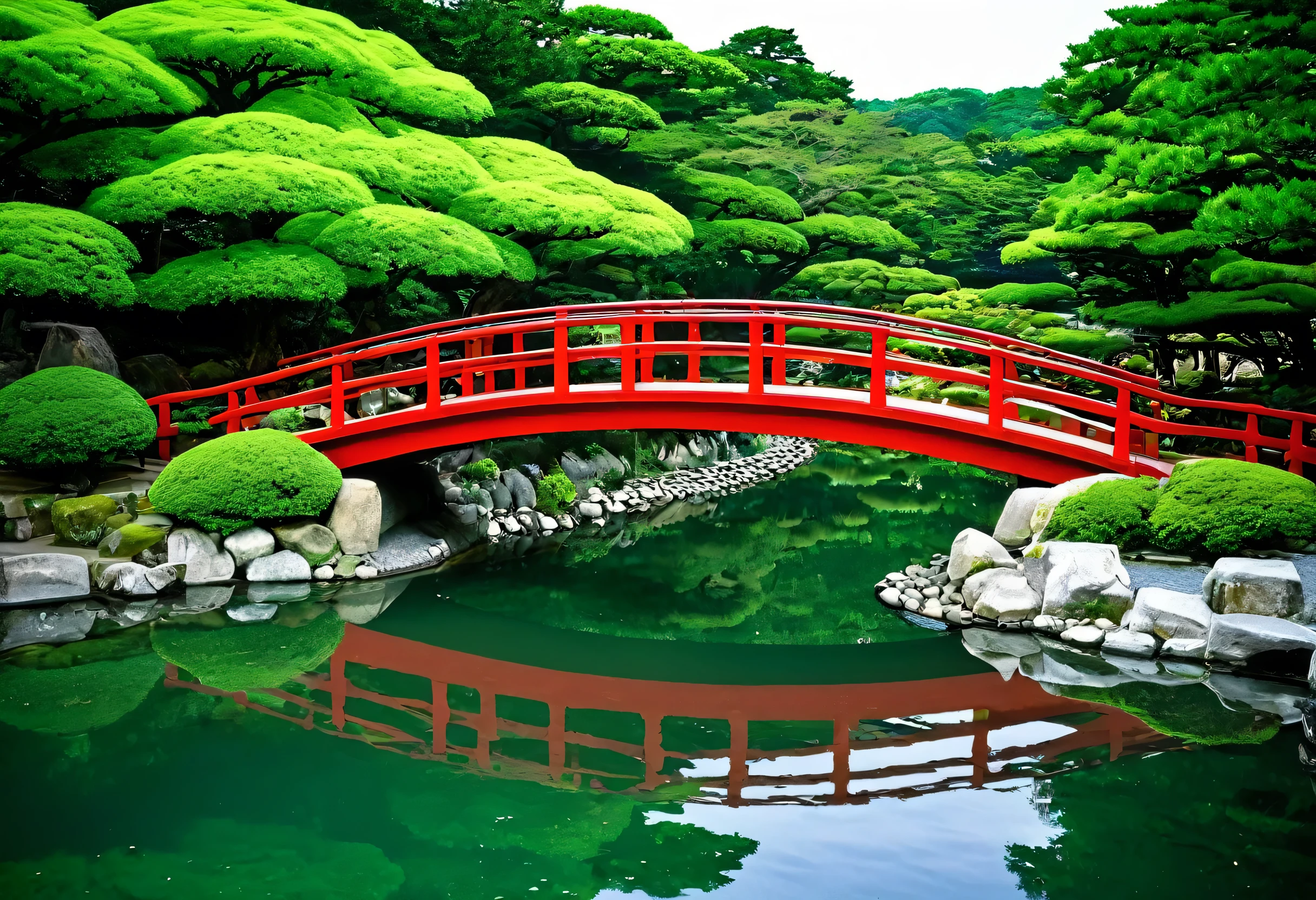 Alafed Bridge over the pond。There is a red bridge in front of you.。, Japan Tourism, himeji rivendell garden of eden, Japan Deeper Journey Exploration, aomori japan, Japanese Nature, Japan Travel and Tourism, Japanese Temples, Heroine Japan Vivid scenery, Japanese Landscape, The aesthetics of travel in Japan, Ancient Japanese architecture, Japan Travel and Adventure, Japanese cities