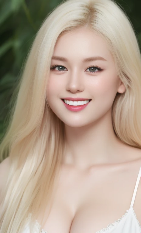 (realistic、masterpiece、Best Quality、8K、highres、white background, high resolution:1.3)、1 chubby girl:1.3)、(smile), looking at viewers, black lace bikini、pale white skin、very blond hair ,very pale skin, extremely pale blonde hair, ivory pale skin, very white skin, pale skin, very pale white skin, very pale white skin,white skin and pale porcelain, white and pale skin, fair and pale skin!!, long blonde hair, looking at viewers、super fine face and eyes、long blonde hair、indoor、 upper body、
