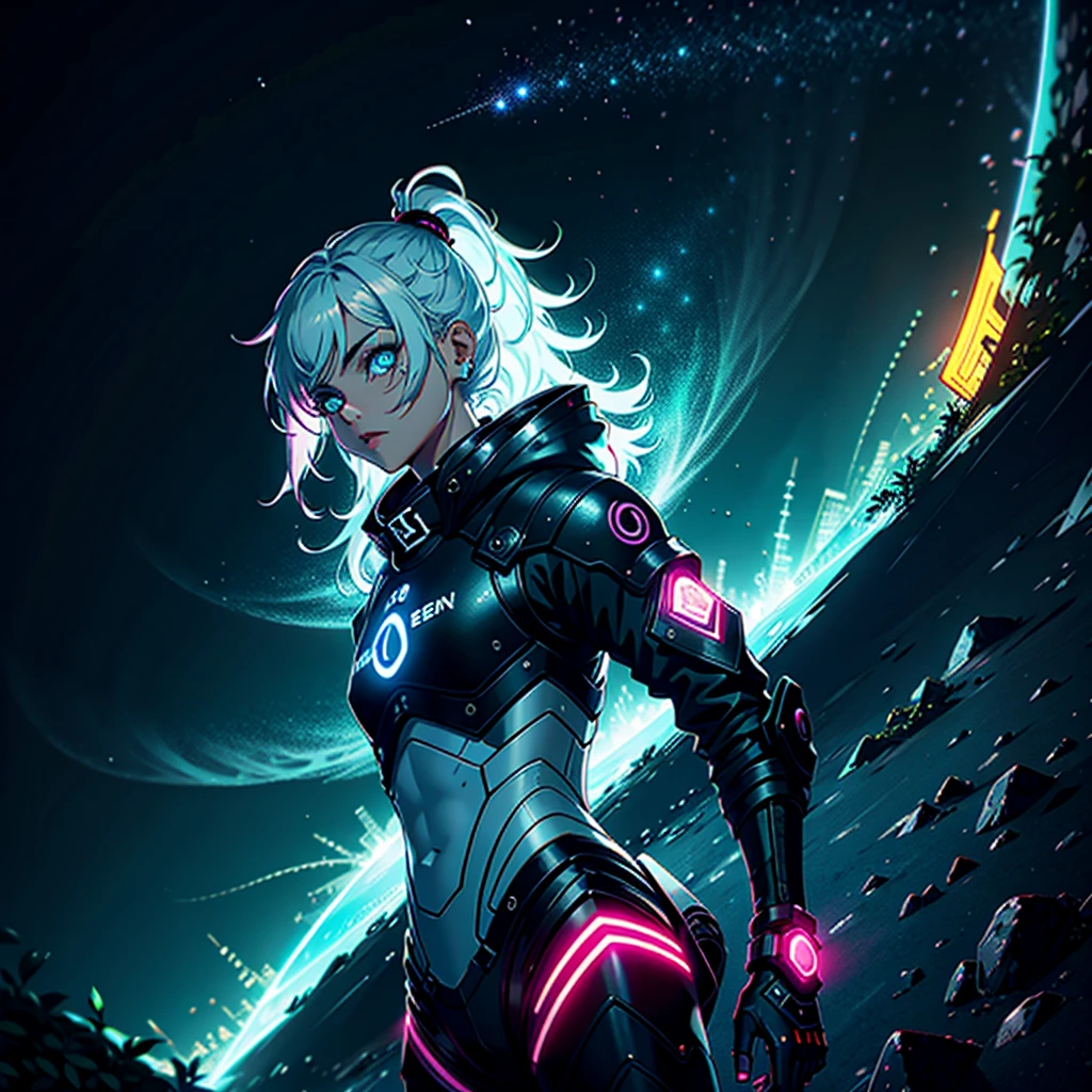 1garoto, Sozinho, garoto, Roupa Futurista, neon samurai, very beautiful ciberpunk samurai, ciberpunk samurai, ghost blade style, ciberpunk victo ngai style, ciberpunk neon style, Cyberpunc, ciberpunk neon, tecnomante, personagem de videogame, synthetic wave image, ciberpunk, concept art neon glow, lua, lanterna, noite, Sozinho, ar livre, sky, full lua, chuva, montanha, nuvem, lanterna de papela, noite sky,  tree, reflection, nuvemy sky, {{(obra de arte),(papel de parede extremamente detalhado da unidade CG 8k),melhor qualidade,Sozinho,cinematic lighting,fundo detalhado,beautiful olhos detalhados,Alunos brilhantes,(extremamente Raivo e triste),(Cute and detailed description of the eyes),ultra-detalhado,obra de arte,}}, olhos detalhados, Olhos triste, olhos realistas, Olhos triste, olhos triste 