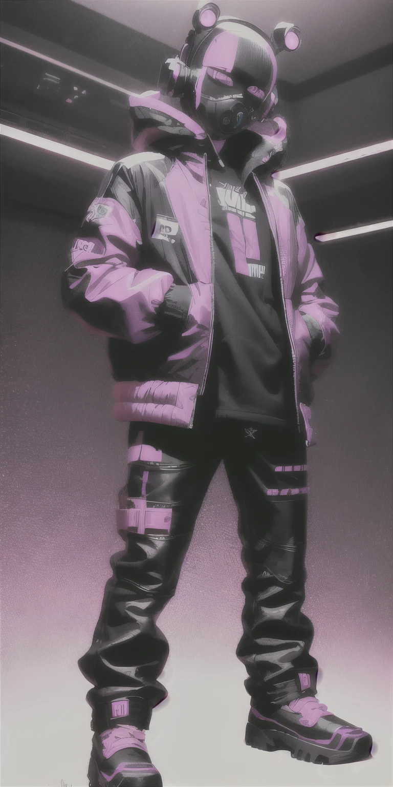 hip hop kid, cyber punk style