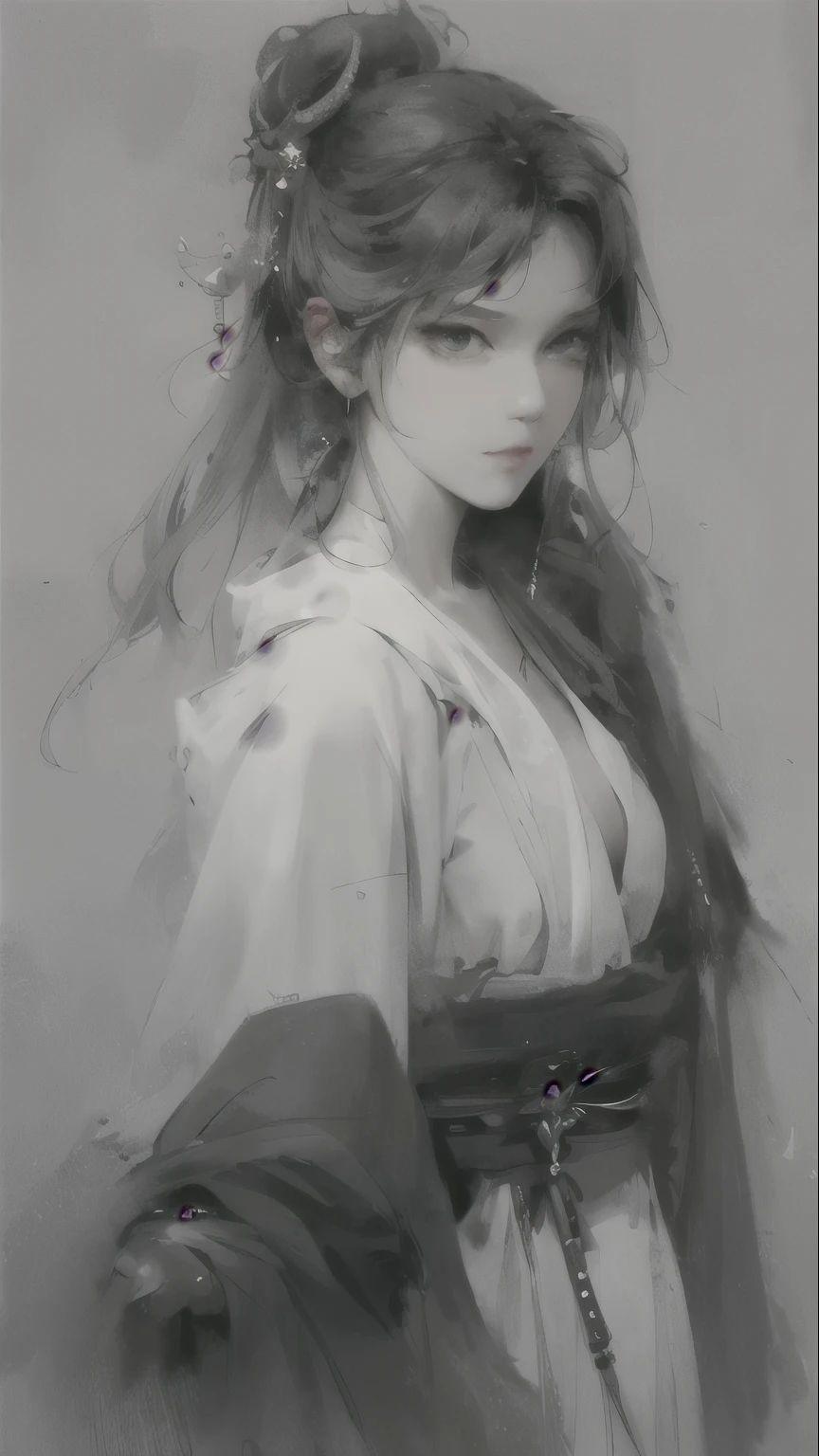 a close up of a woman with white hair and a white mask, beautiful character painting, guweiz, artwork in the style of guweiz, white haired deity, by Yang J, epic exquisite character art, stunning character art, by Fan Qi, by Wuzhun Shifan, guweiz on pixiv artstation