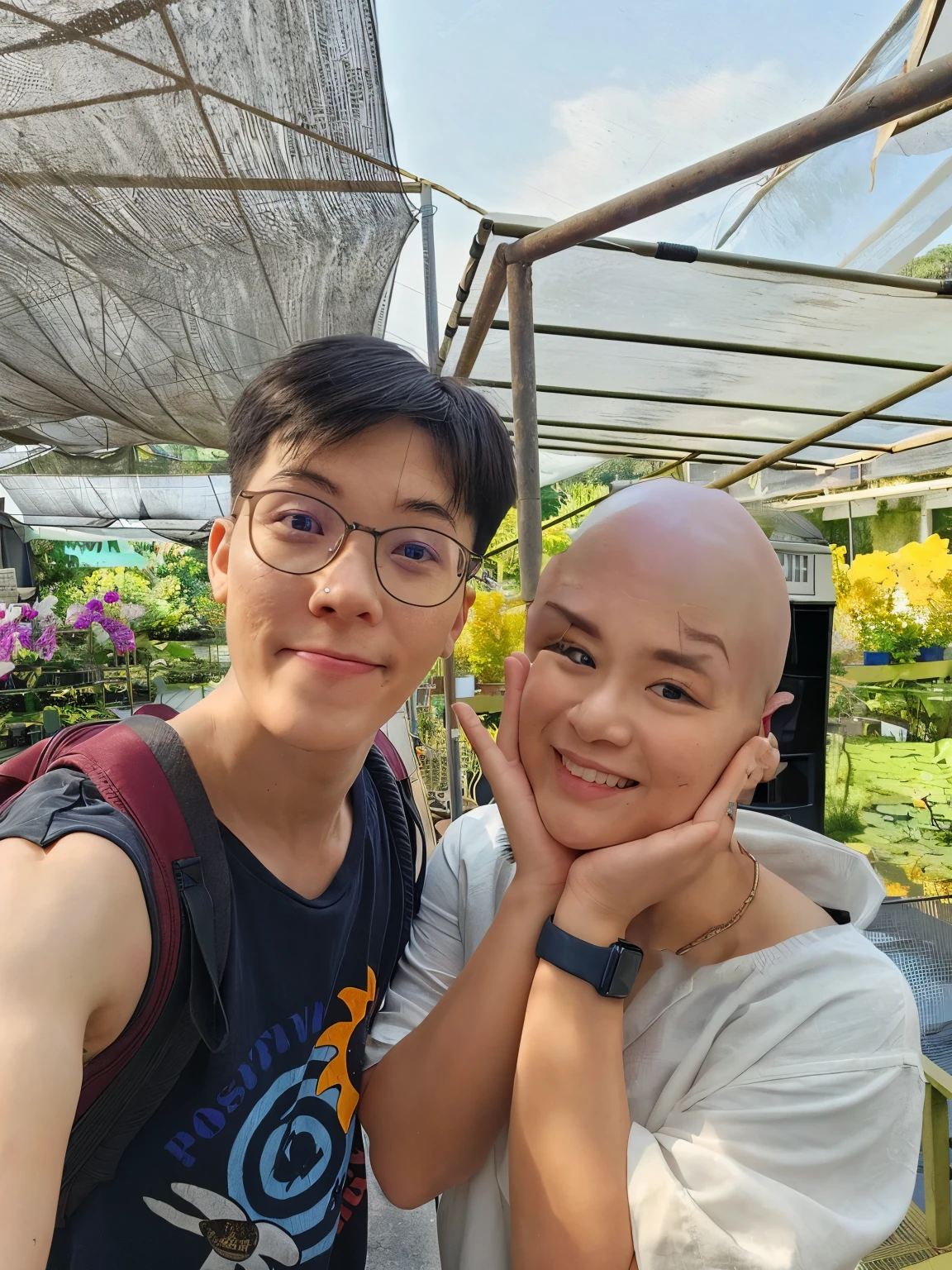 female no hair...................... bald hairstyle........ punk bald hair........ ear with ear ring.
