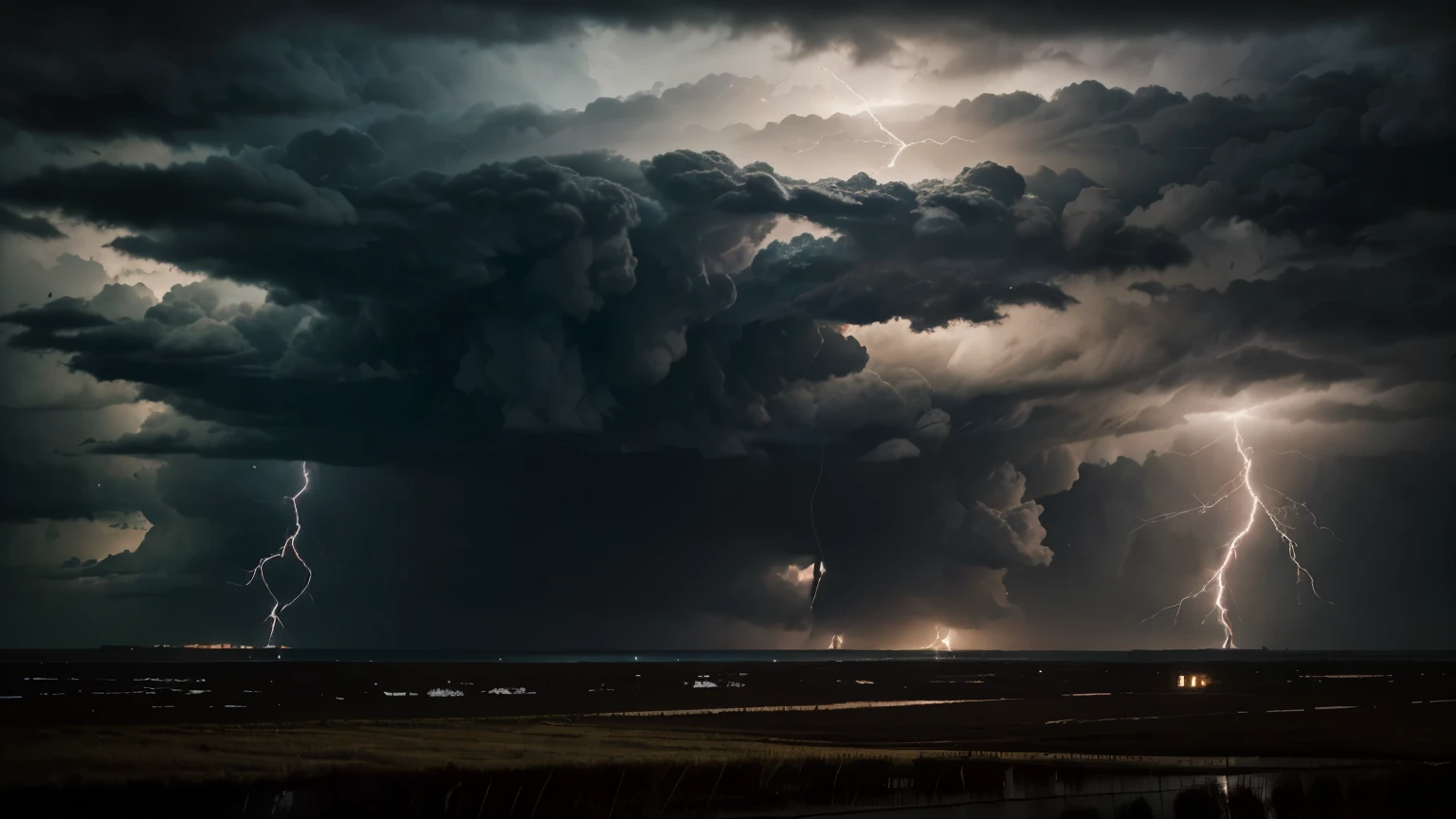 Dark clouds gather on the horizon as a storm brews overhead, mirroring the turmoil raging within the hearts of the sad and angry people. Lightning illuminates the sky, casting jagged shadows that dance across the landscape. Nature itself seems to tremble in anticipation of the changes to come.