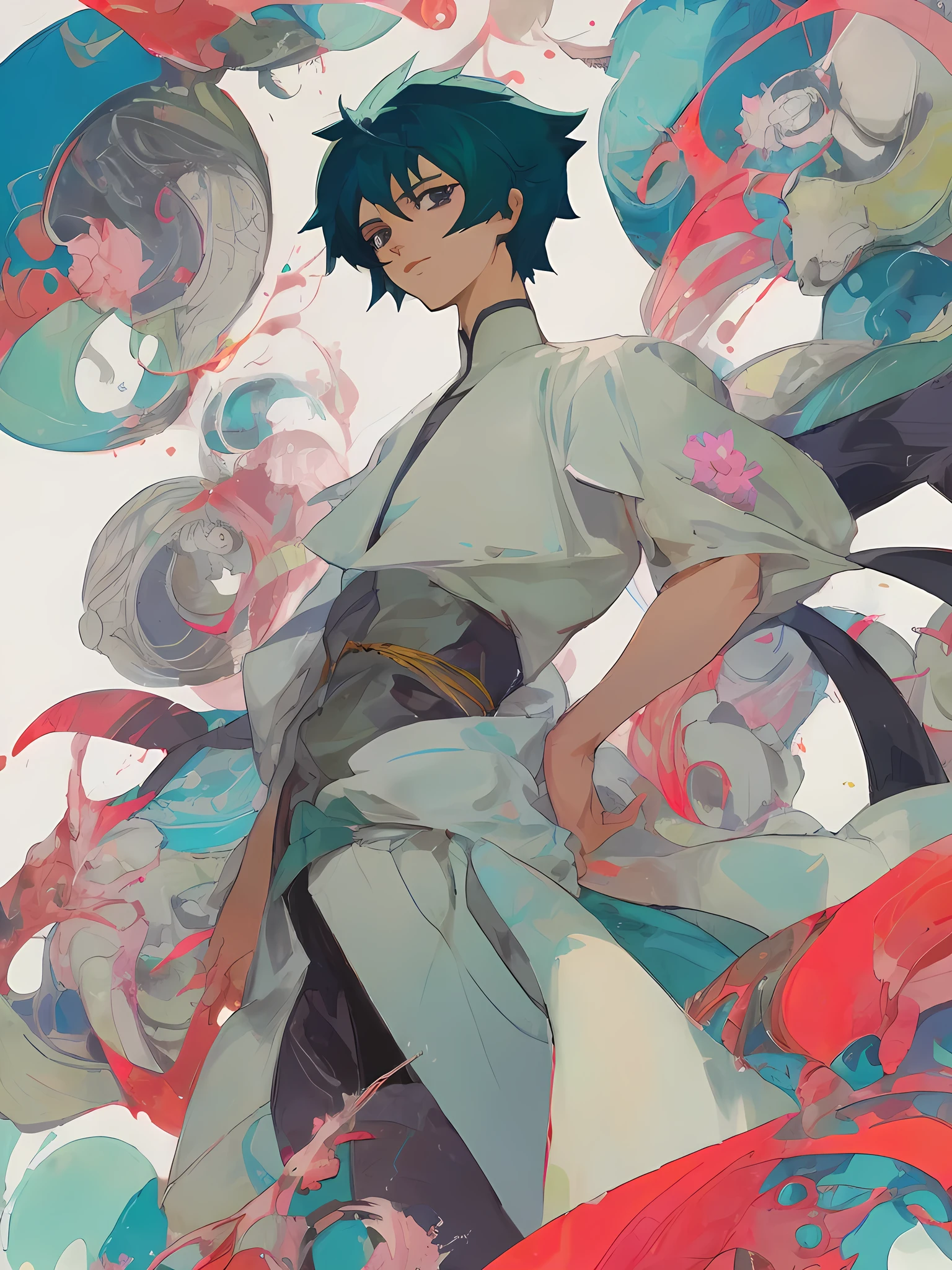 Androgynous anime character
