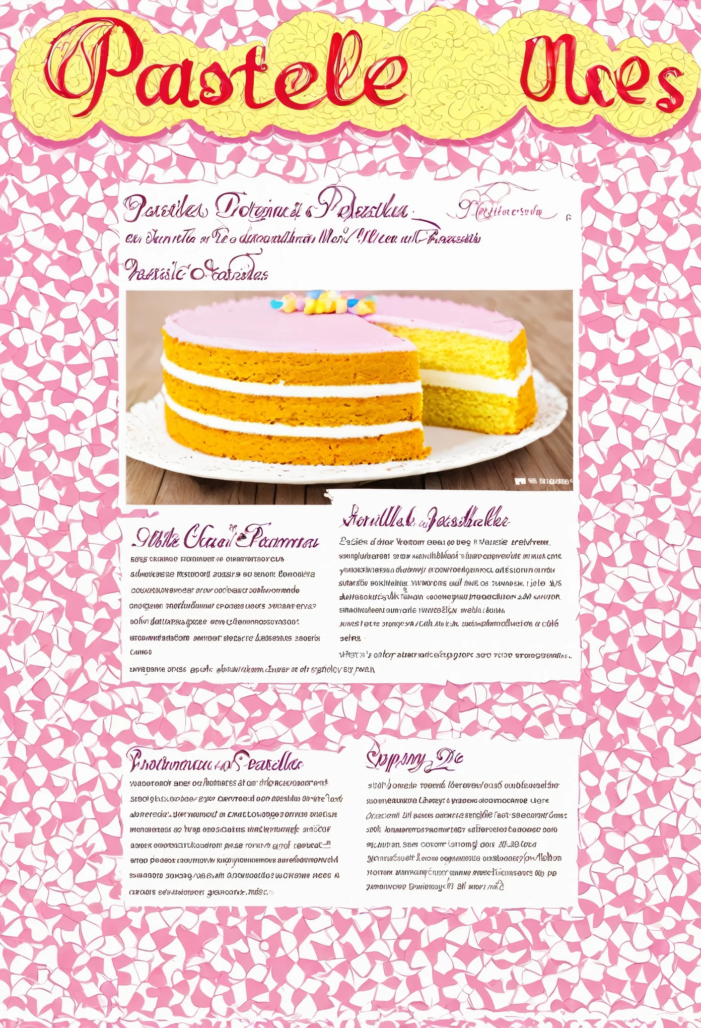 Pagina web de pasteles