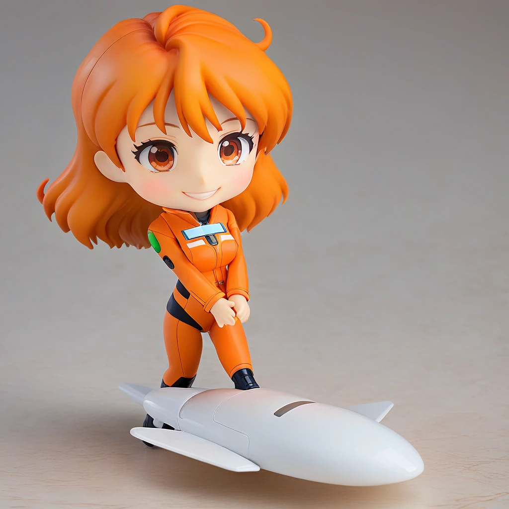 Very detailed,(Highest quality),((masterpiece)),(High resolution),original,Very detailed 8k 壁紙,(Very delicate and beautiful),Highest_hand,anime, One girl,alone,lppl2,smile,upper_body,orange_hair,pilot_suit