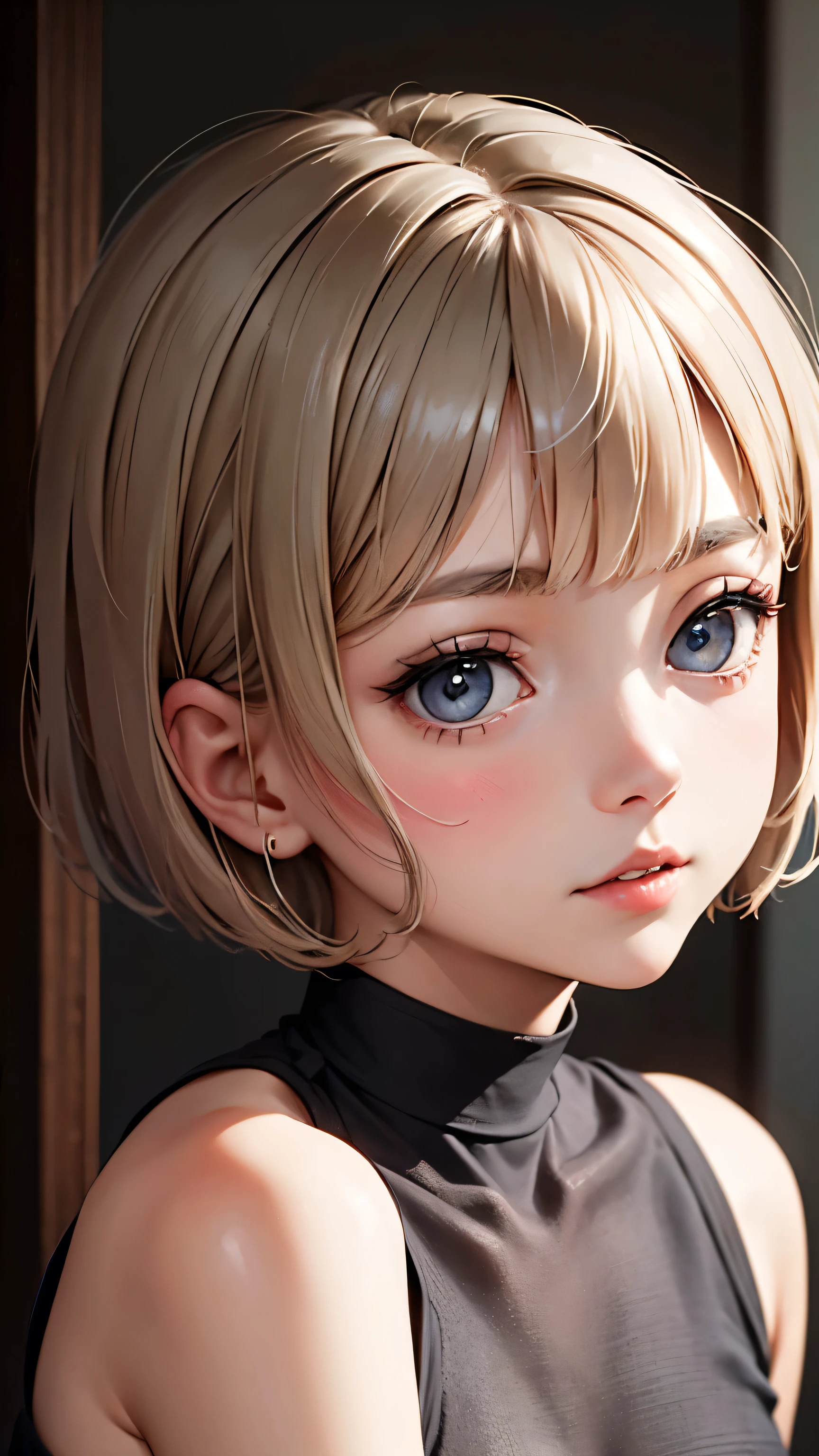 short hairと白のシャツ, short hair, Short hair with bangs, Woman with pretty face, Cute little face in a portrait, French Bob, White skin!!, Short brown hair and big eyes, Soft Portrait Shot 8k, Beautiful light、Big eyes, Beautiful girl, Young girl with bob cut, Best image quality, Tabletop, Leonardo da Vinci&#39;s Notebooks Da Vinci, Leonardo da Vinci&#39;s manuscript in the background,Swimwear,Thin legs