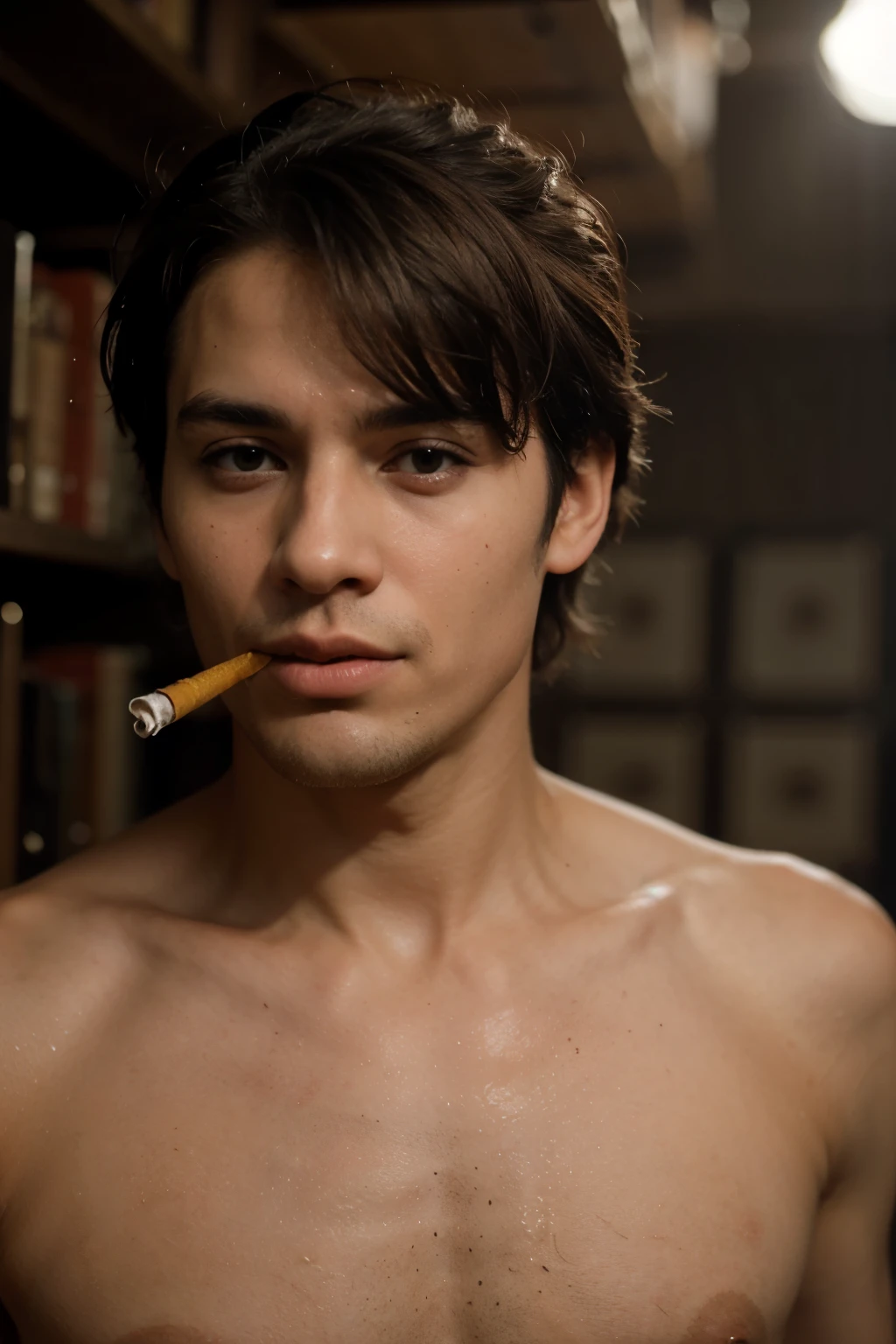 hombre fumando
