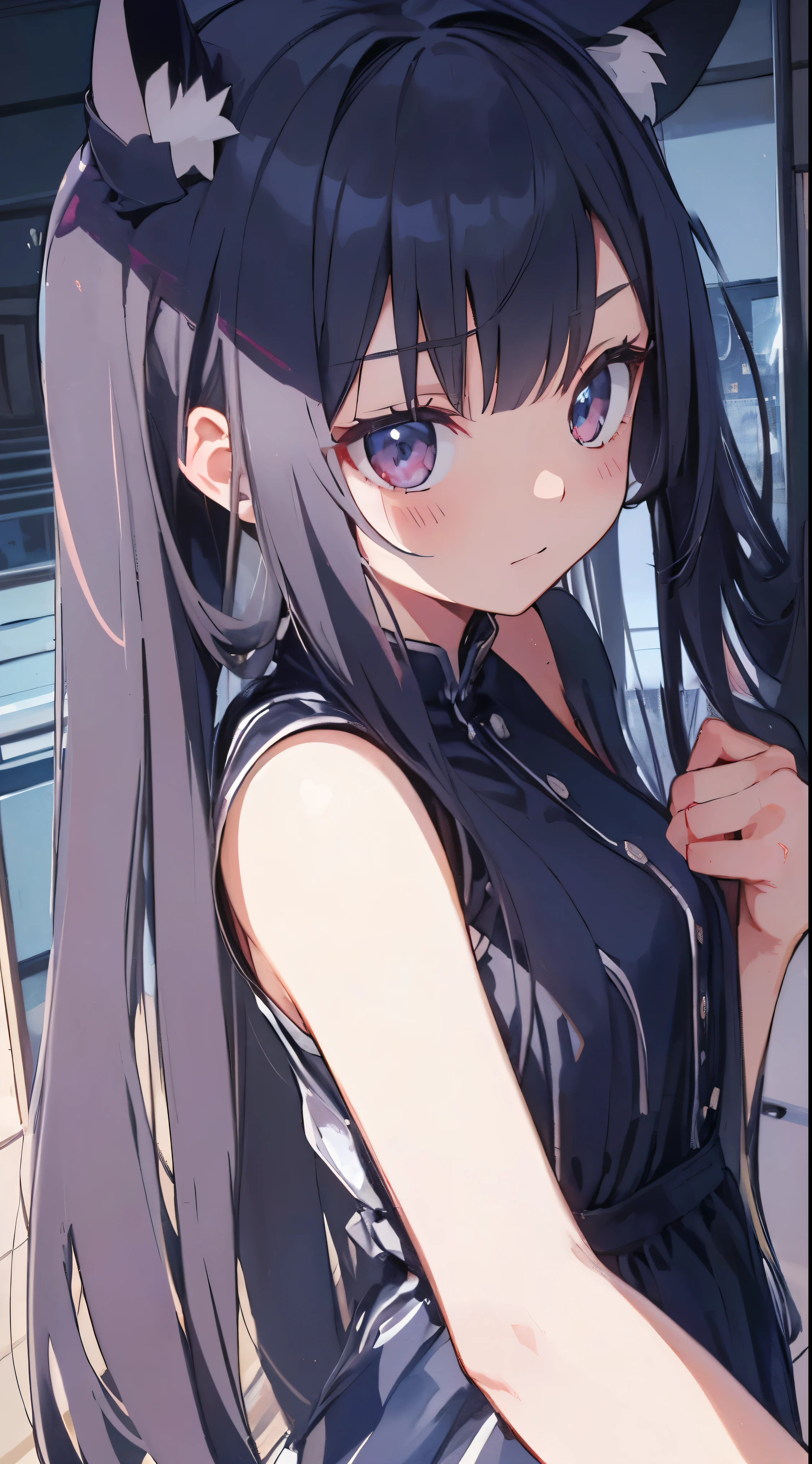 Masterpiece、Highest quality、highest quality、 ((((Petite))))、Shiny hair quality、Small face、Super detailed, beautiful, wide eyes、Ultra-detailed, clear and beautiful faces、(cute illustration:1.2), High-resolution, ultra-detailed, best quality, embarrassed、Thighs、Hand gestures