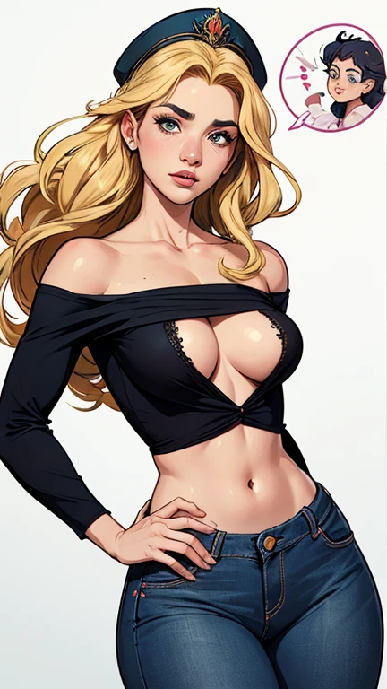 Character style illustration style Completely bare breasts showing a little fear Breast size Cartoon name: Isabella Cruz white background medium breasts freckled face Jennifer Connelly actress strong contours Physical description - long straight hair, tingidos de um marrom vibrante que contrasta com sua pele clara. - You reflect a mix of curiosity and determination. - Ela tem uma estatura alta, with a slender and agile figure, evidenciando sua agilidade e destreza. -fundo colorido Design de personagens de retrato, beautiful digital illustration, retrato de alta qualidade, Arte em quadrinhos, Corpo inteiro sensualizando ou pelada. folha de retorno. return sheet member clothes of the day hellish day expression of hatred and blood on the face Atompunk style female character Queen Fiona Anna of Arendelle with war marks Cartoon image of a woman .Ilustra??o estilo desenho animado, estilo de arte dos desenhos animados, estilo de arte dos desenhos animados, digital illustration style, estilo atompunk design de personagens altamente detalhado, arte digital detalhada coragem, Forest fan art, Design de personagens de retrato, beautiful digital illustration, retrato de alta qualidade, Arte em quadrinhos, mulher jovem cabelo com transas lindas . Queen Anna of ArendelleBeautiful lined eyes Medium large bust and wonderful sexy clothes. image expression of sexual desire from waist to head illustration Queen Anne of Arendelle atompunk style 35 year old woman, very long blonde hair down to the waist and half curly with bangs, seios pequenos, olhos grandes com um brilho apaixonado, olhos verdes mel, Um lindo sorriso, vestindo uma camiseta preta longa com um terno feminino verde e jeans, in a serious and sweet comic-style pose, alta qualidade