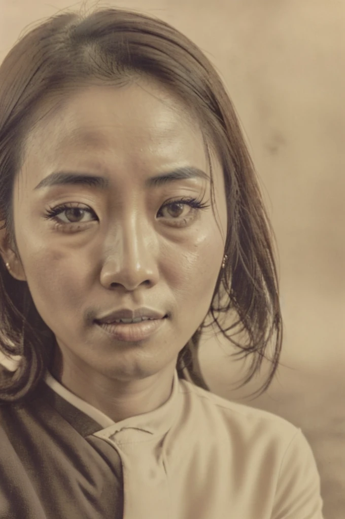 LLTH_Turabrum_122, Instagram photos, 33-year-old portrait photo.Chinese woman, Perfect and detailed eyes, Natural skin, Hard shadows, Film Grain，On the Yellow River，