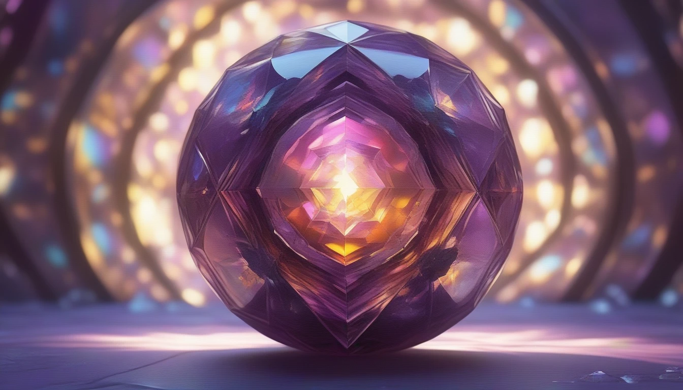 (best quality,4k,highres,masterpiece:1.2),ultra-detailed,(realistic,photorealistic,photo-realistic:1.37),3D Diamond gemstones crystallized Purple Glass box 3D Reflection Crosshatched in the style of luminosity,portraits,vivid colors,sharp focus,physically-based rendering,studio lighting,ultra-fine painting,bokeh,horror,sci-fi,concept artists,landscape