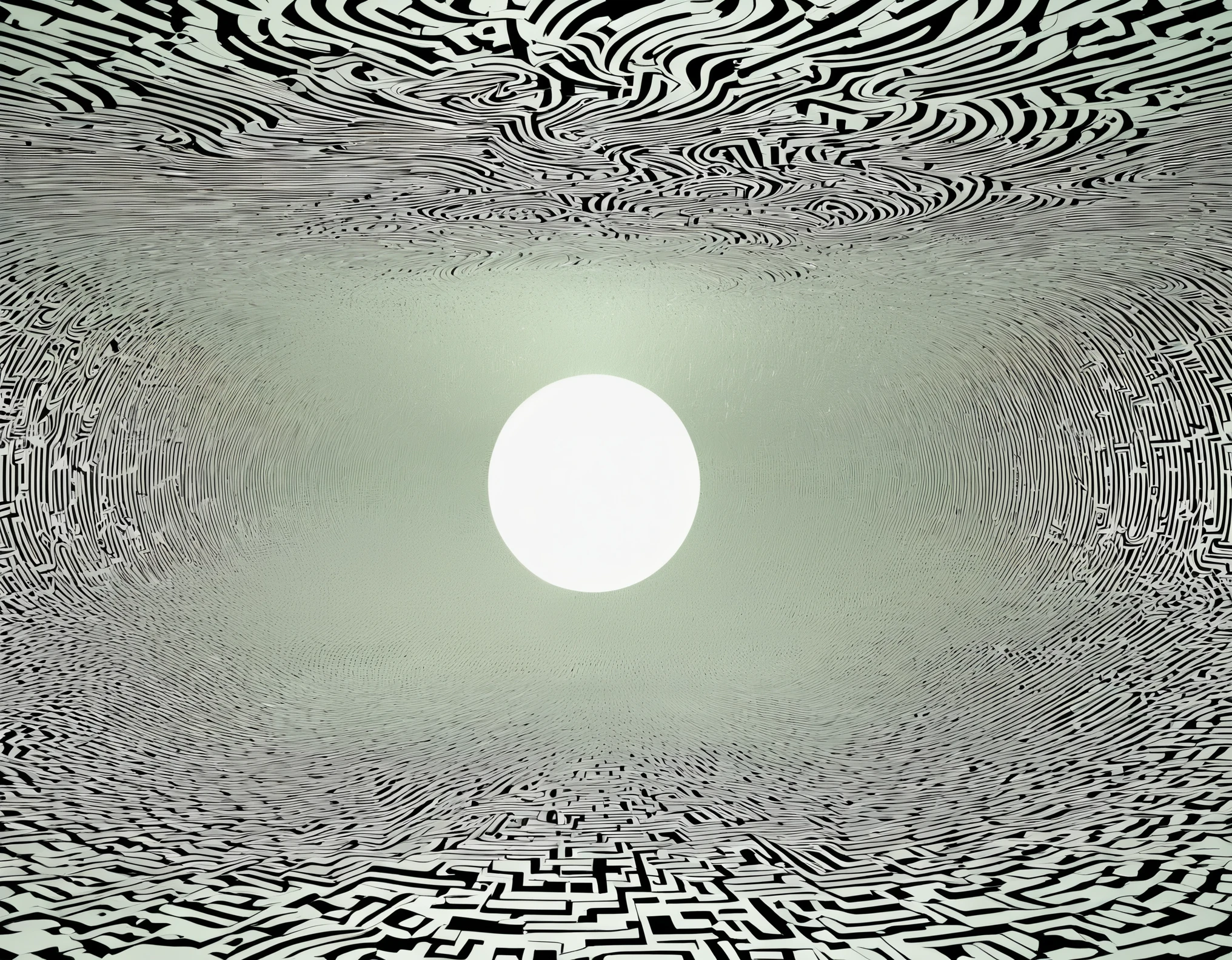 A webpage loading error visualization for "Life Simulator", where "Loading..." is centered over a minimalist, abstract design that reflects both historical and futuristic elements. The design suggests complexity and sophistication despite the loading issue. Created Using: abstract art, minimalist style, dual-themed background, sophisticated error display, central typography, modern interface design, high-contrast visuals, widescreen perspective
