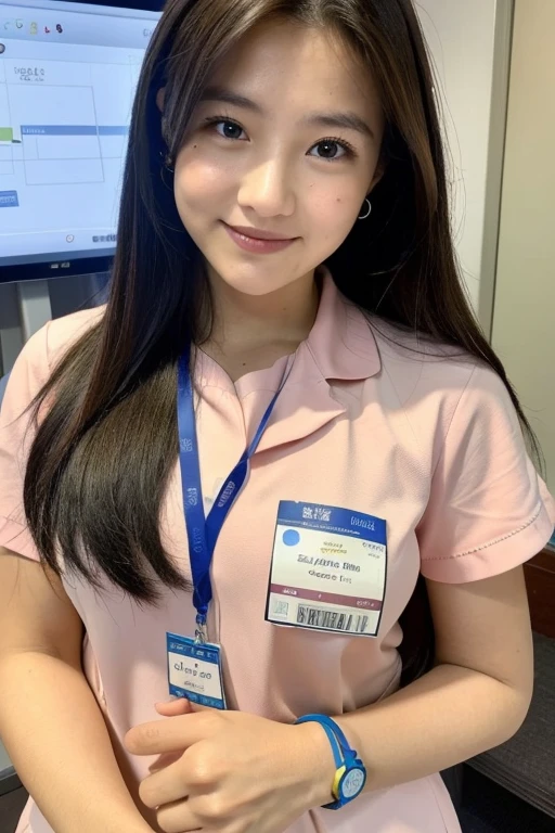 ((highest quality)), ((masterpiece)), (detailed), Perfect face pediatric ward nurse,Short Heya