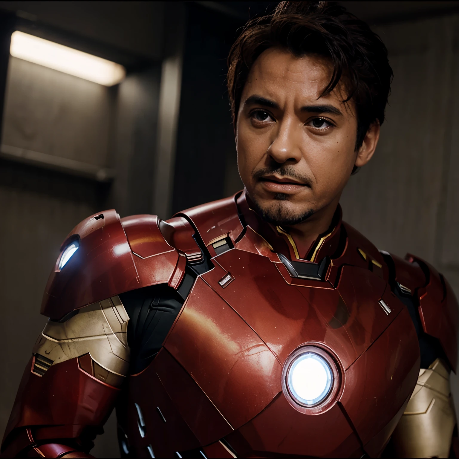 A boy iron man