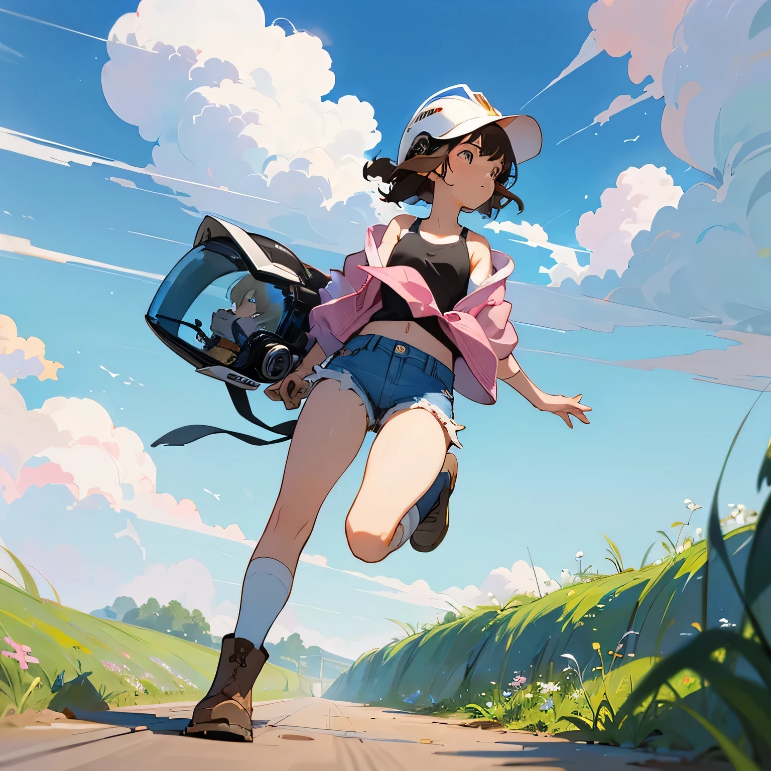 (Pink jacket:1.5)