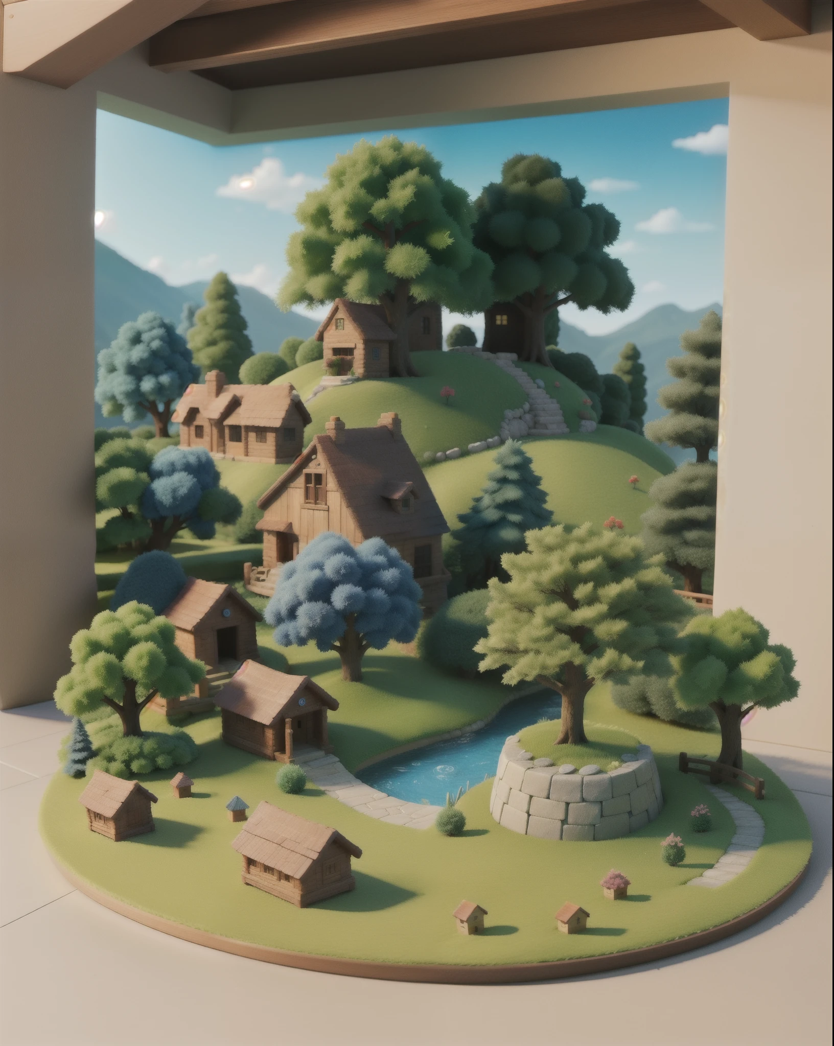 masterpiece, best quality, mini landscape