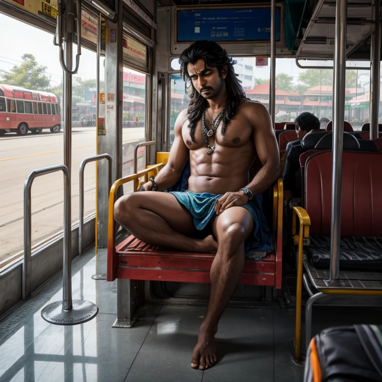 Lord Shiva sleeping in the bus stand 