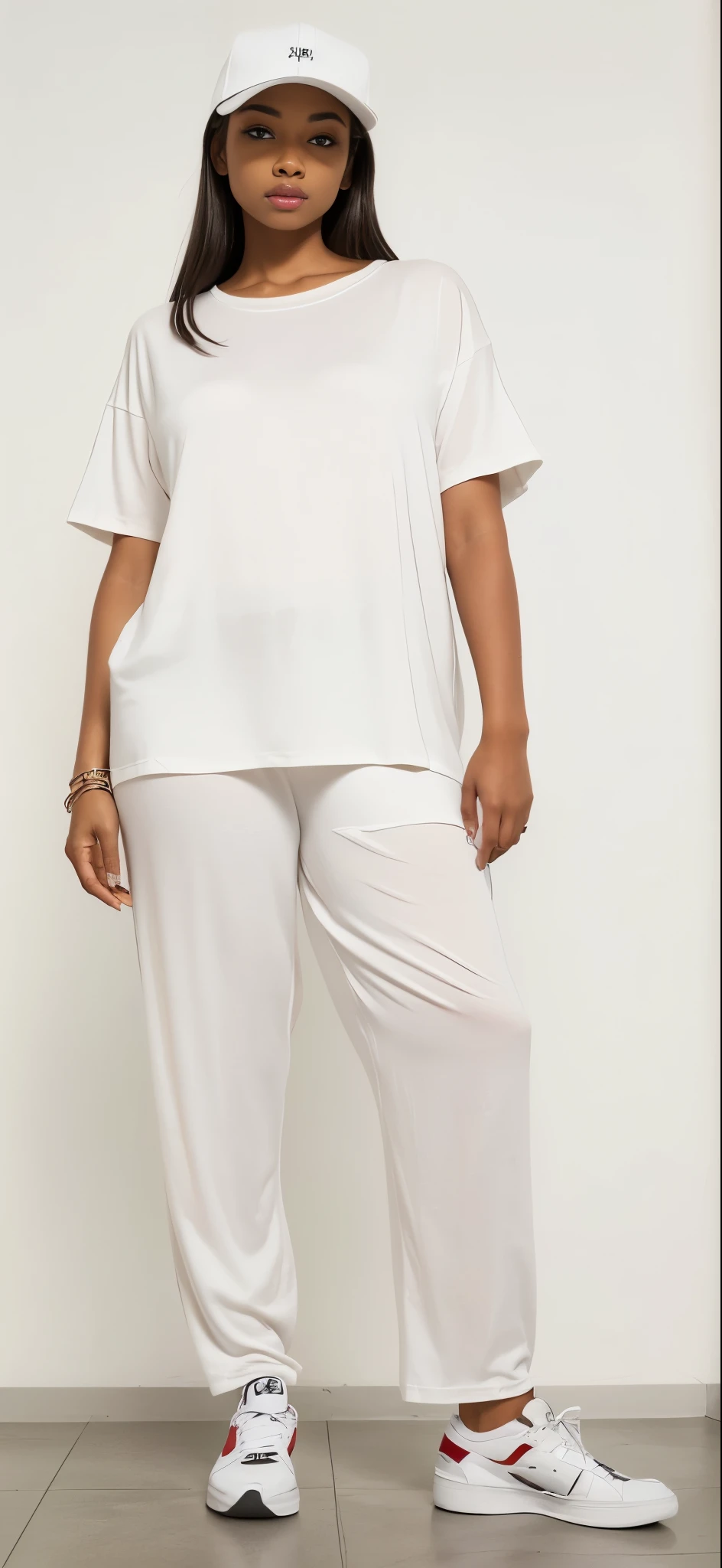 a woman in a camisa branca and pants stands in a room, Roupas Brancas, Roupas brancas, White pants, roupa branca casual, vestido com uma camiseta branca, camiseta branca, camiseta branca, cargo pants, camiseta branca, com dois bolsos frontais, vestindo pijama branco, tudo branco, uniforme branco, trendy Roupas Brancas, roupas brancas da moda, camisa branca