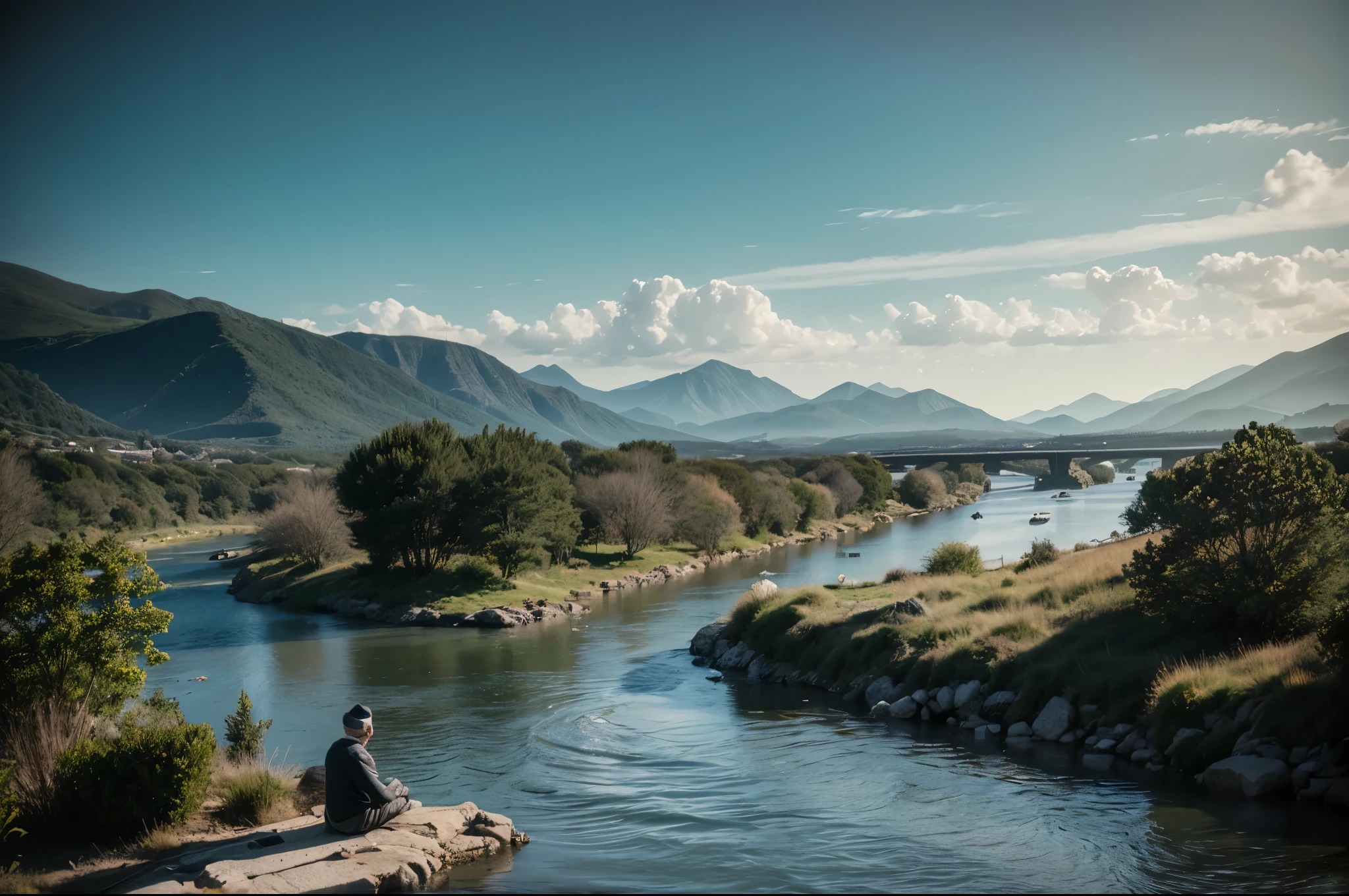 lifeless human body floats on the river