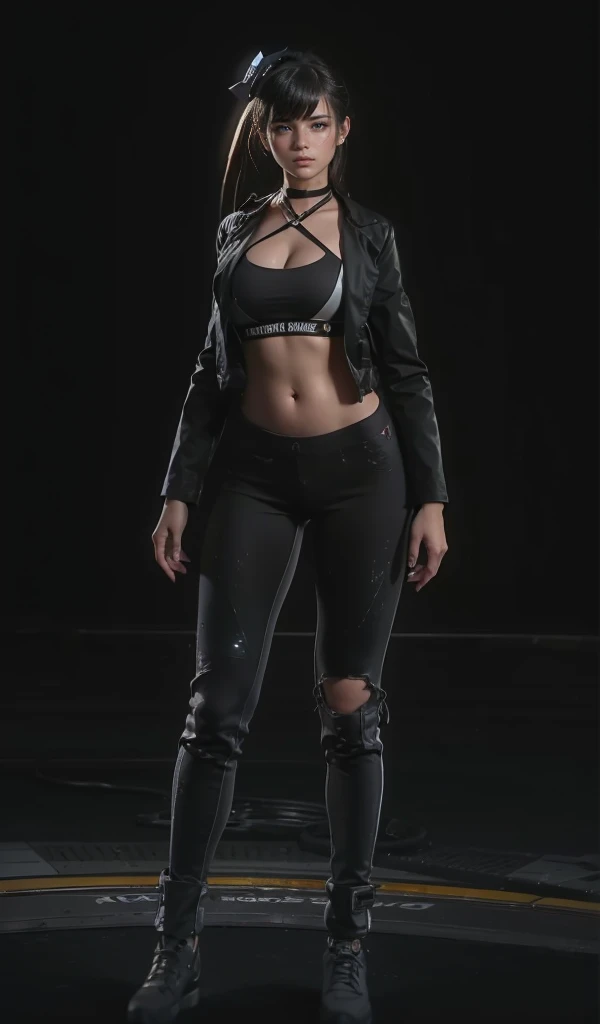 (melhor qualidade,ultra-detalhado),(Realista:1.37), rosto bonito e detalhado, Textura ultrarrealista, rosto delicado, corpo delicado, batom vermelho, cores vivas. High definition, 8k. athletic body. Serious Expression, garota asiatica, olhos castanhos muito claros