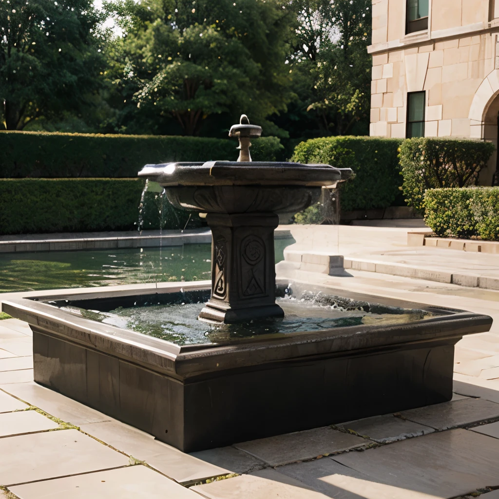 square fountain