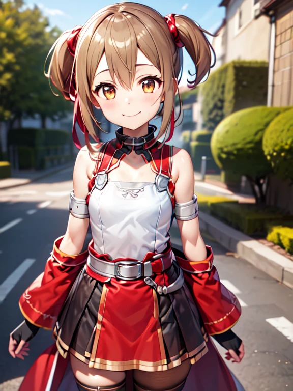 High resolution, silica, solo、1 girl、standing, closed mouth、Smile Silica Sword Art