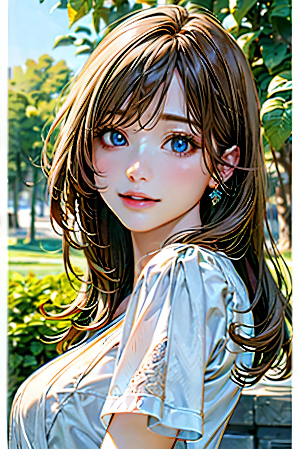 ((highest quality、8k、masterpiece、Realistic:1.4、detailed、Beautiful and detailed))、detailed肌、Beautiful and clear eyes、Beautiful woman、Bright sunlight, Perfect Anatomy,