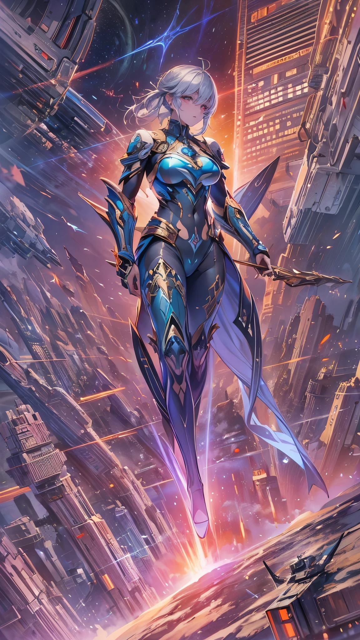 ((highest quality)),(Ultra-high resolution),(Very detailed),(Detailed Description),((The best CG)),(A masterpiece),Ultra-detailed art,Amazing drawing art,(Sci-fi art with exquisite detail:1.5), Earth, flash