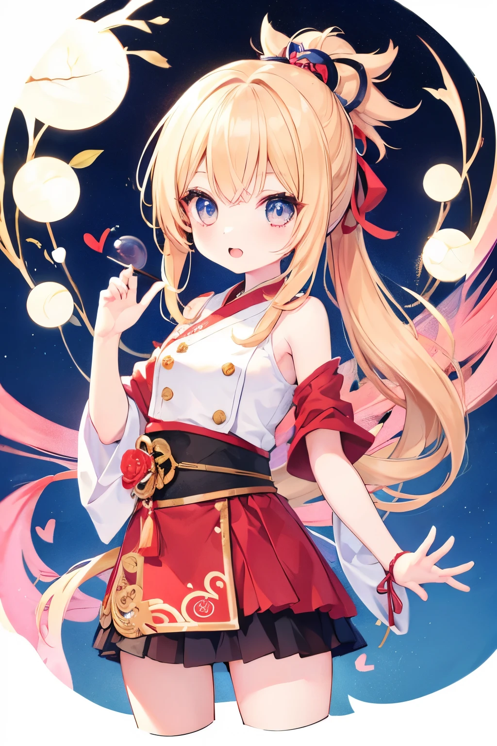 Very beautiful and Shining Eyes、Shining Eyes、((1 girl))、Small breasts、Big Mouth、Childish clothes、7--old l,highest quality, masterpiece, High resolution, alone, {yoimiya_Genshin Impact:1.15},you, blonde_hair, 前hair, hair_ornament, ponytail, 1 female、、masterpiece、highest quality、Accurate、Oiran、Provocative pose、tongue、Big eyes、Spread your legs、The whole body is visible、masterpiece, highest quality, High resolution, Get used to it, Teenage Girl，ボサボサのhair，sexy，Have a tattoo，charm，Heartwarming，Heart rate，Cropped shoulders，