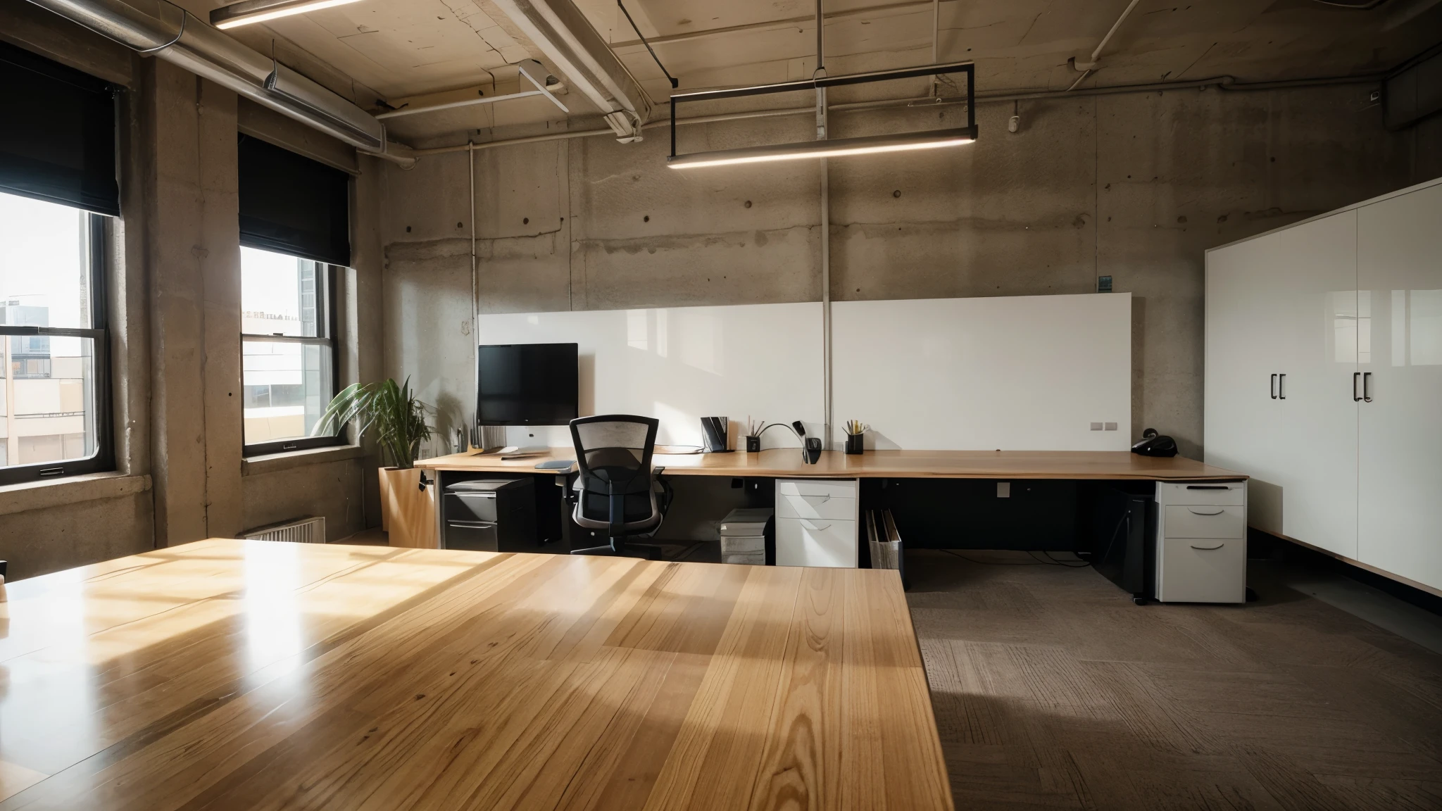 Inside the company Modern Office desk work In-house