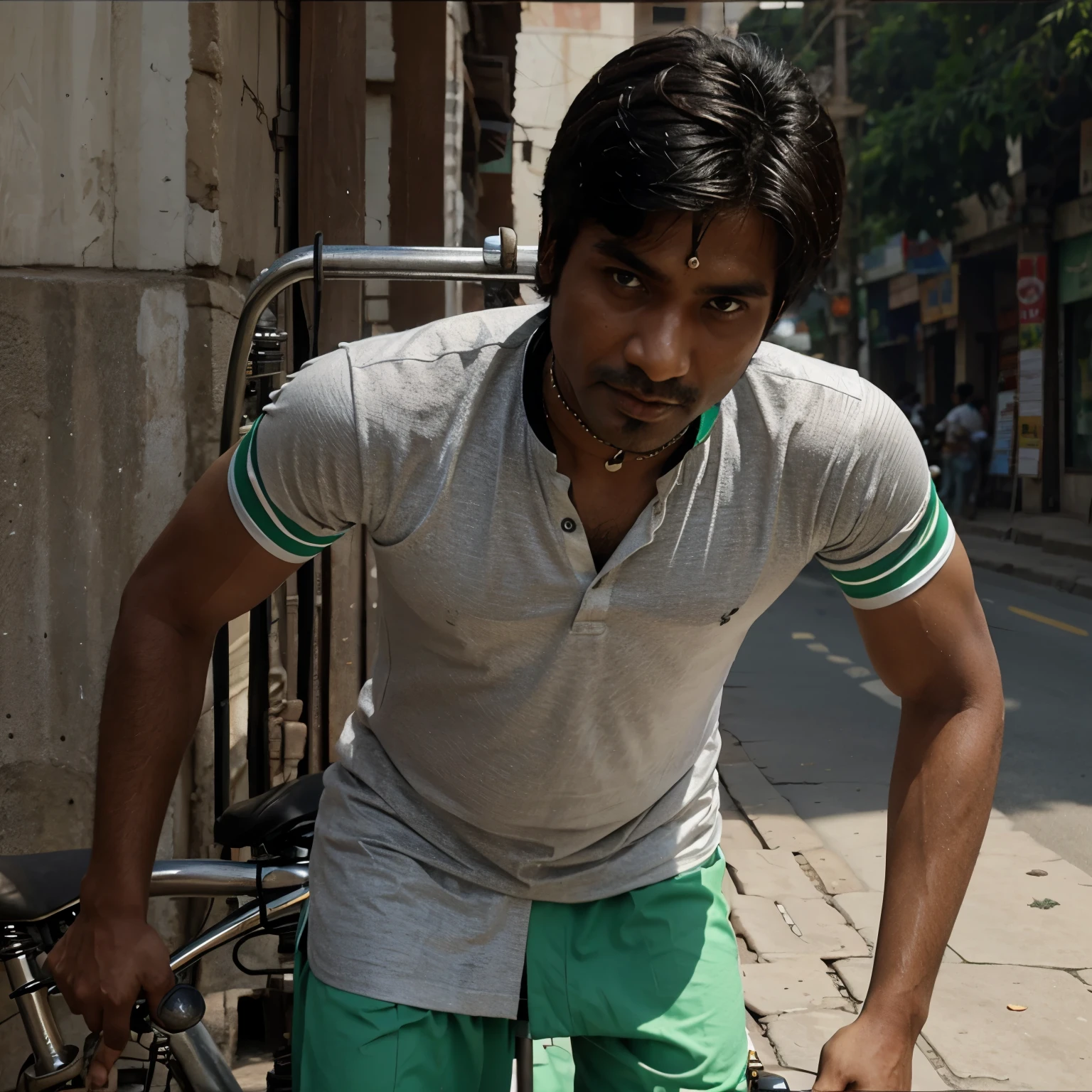 Indian bike driver 3d Pakistan 