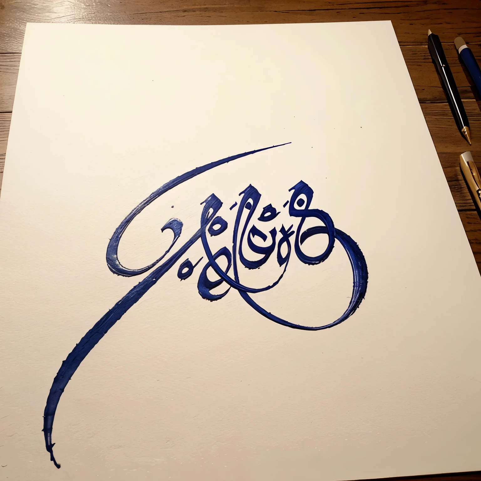 Write NimRa in calligraphy