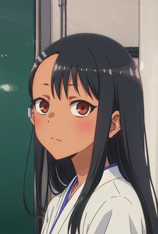 (of:1.10), 最好of质量, masterpiece, high resolution, 独自of, (Nagatoro_Hayase_donttoywithmemissNagatoro:1.10), portrait, Looking at the audience, Japanese cartoons_style, 21 