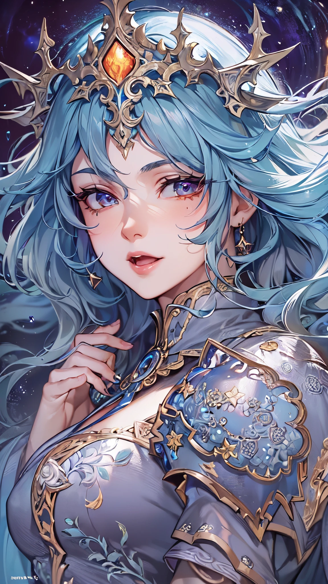 ((highest quality)),(Ultra-high resolution),(Very detailed),(Detailed Description),((The best CG)),(A masterpiece),Ultra-detailed art,Amazing drawing art,(Fantasy art with intricate detail:1.5), ((Two women standing back to back:1.5)), (witch:1.5),(Beautiful and well-proportioned face:1.3),(Shiny black hair:1.3),(緻密で詳細に描写されたwitchのローブ:1.4),(Floating fireball:1.6),(Confident々:1.2), (female knight:1.5),(Beautiful and well-proportioned face:1.3),(Light blue hair:1.3),(Intricately detailed armor:1.4),(Expressionless 1.2)