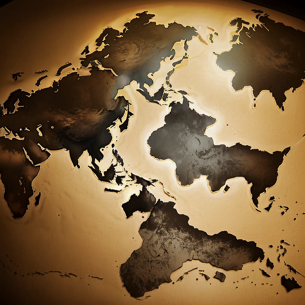 Map of Asia with eerie shadows cast over member countries of ASEAN.