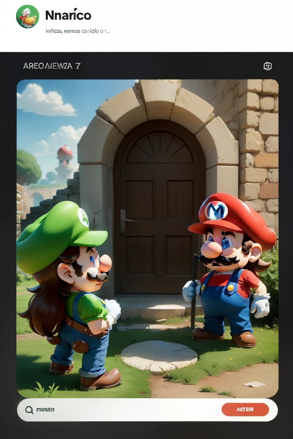Necesito una imagen que ofrezca servicios contables con un tema de mario bros