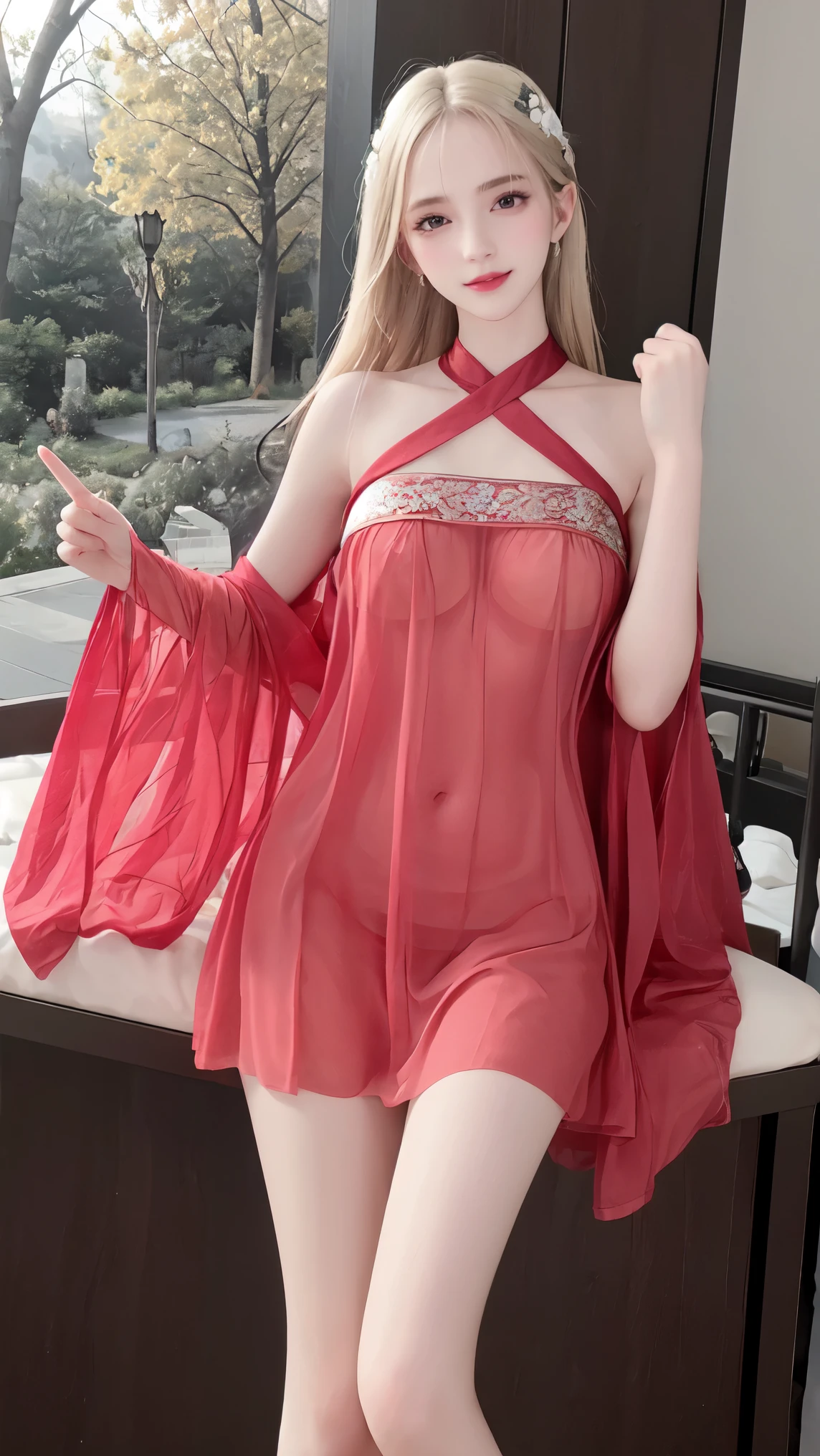 

see-through, masterpiece，best quality， high质量，high清晰度，high质量的纹理，high质量的阴影，high细节，Beautiful details，Fine details，Extremely detailed CG，Detailed Texture，lifelike的面部表现，lifelike的，rich and colorful，Exquisite，Sharp focus，(Intricate detailake up，PureErosFace_V1:0.5)，(细节美Exquisite脸，(细节美Exquisite眼睛)，Perfect比例的脸，highDetails of the skin，Details of the skin，Four fingers and one thumb in optimal proportions，emaciated:1.3)，1 girl，17 years old，high，(Smooth abs:1.55)，pretty，Perfect，high，((Bare shoulders)), ((The skirt is short)), (Long legs)，(Straight Legs)，(Thin waist)，((White skin))，White skin，((White skin))，(Emma Watson)，Big breasts，((Caucasian))，Light Blonde Hair，Stand with your legs apart，Looking at the audience，whole body，Portrait of cute blonde girl，((Cherry tree)), ((站在Cherry tree下,Look into the distance))，Bloom，Orange Mist，sports，Wisps of hair，lifelike，high品质渲染，Amazing Art，high品质，Film Grain，Fujifilm XT3，dream