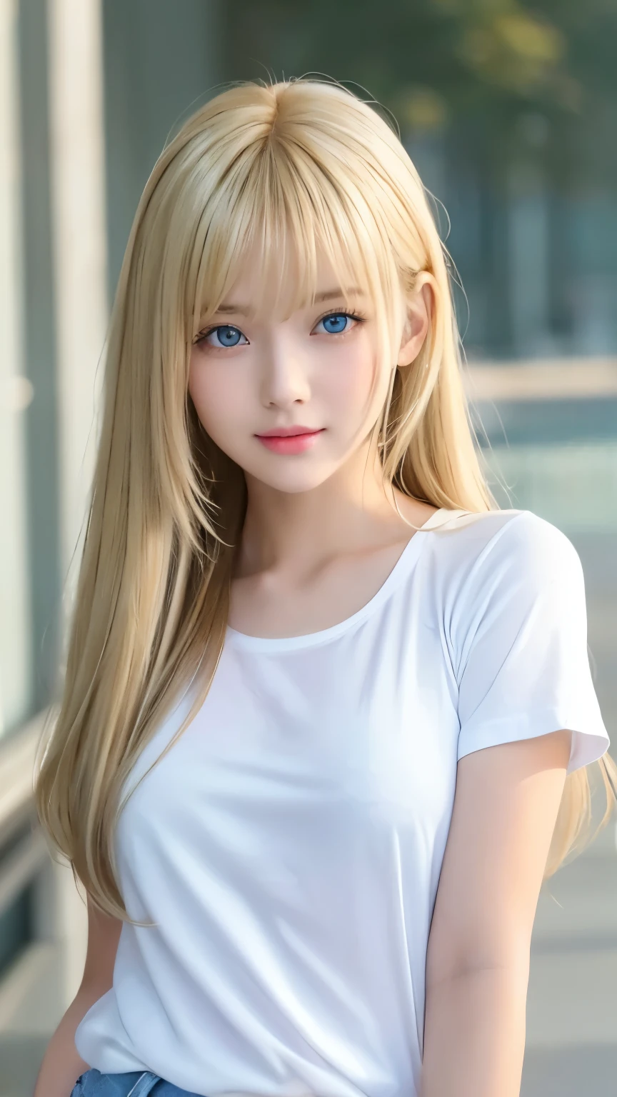 The most beautiful face in the world、so beautiful、Very long, silky, golden, shiny blonde hair、Shiny, silky straight hair、Super long bangs swaying in front of your eyes、Sexy 17 year old cute girl、Bright blue eyes that shine so brightly、pure White beautiful skin、Glowing Skin、ponytail、Beautiful girl with small face、Please comb your hair、Bright expression、Cheek gloss highlight、
Her shiny, bright blonde hair is dazzlingly sexy.、 17 years old cute sexy little beautiful face 、Shiny hair dancing in front of a pretty face、Long, silky bangs that cover the eyes、The large, bright, light blue eyes shine beautifully.、Very big eyes、Hair that hides the face、Hair too long over the eyes、Sexy and cute young woman、Super long, super long blonde shiny light hair,,,、Clothes、T-Shirts、Big Breasts、Bright expression、White beautiful skin、Cheek gloss、Small Face Beauty、