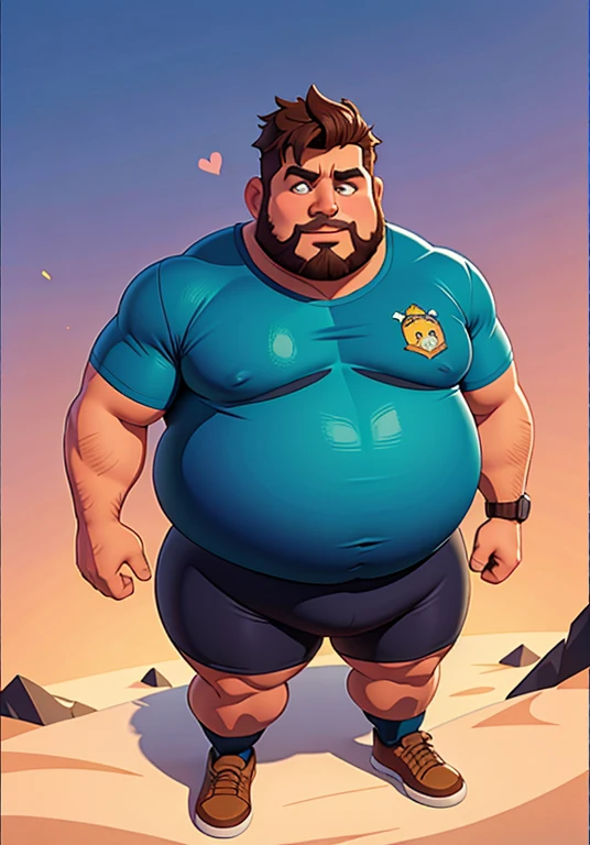 (Aerial view),dynamic angle,ultra-detalhado, illustration, ), Only huge plump morbid thighs extremely thick. Homem abrindo o seu longo casaco e mostrando seu corpo usando apenas short. He&#39;s not wearing a shirt. ( Ultra realistic eye pupil and iris, detalhado. )