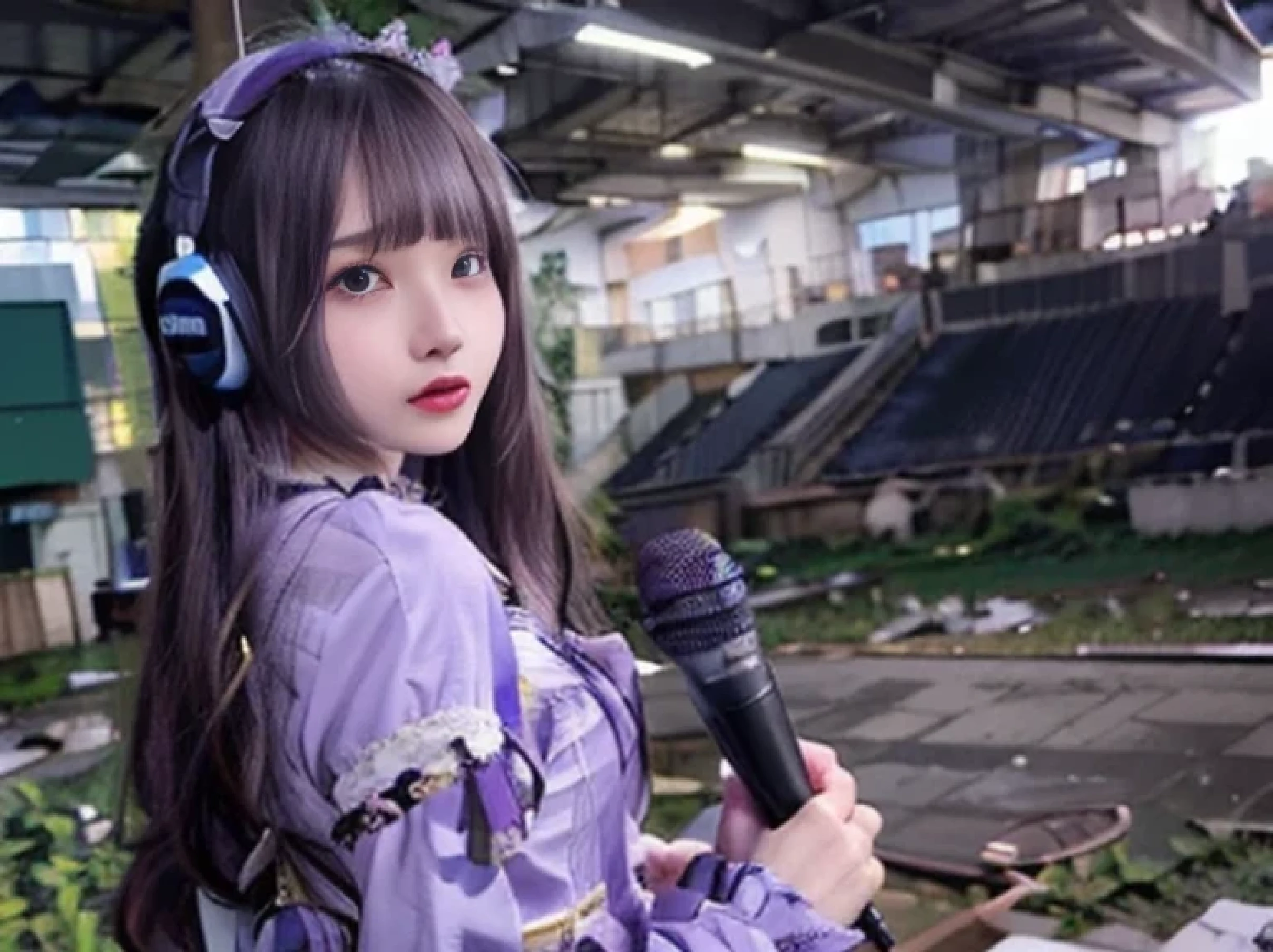 Cute purple eyes