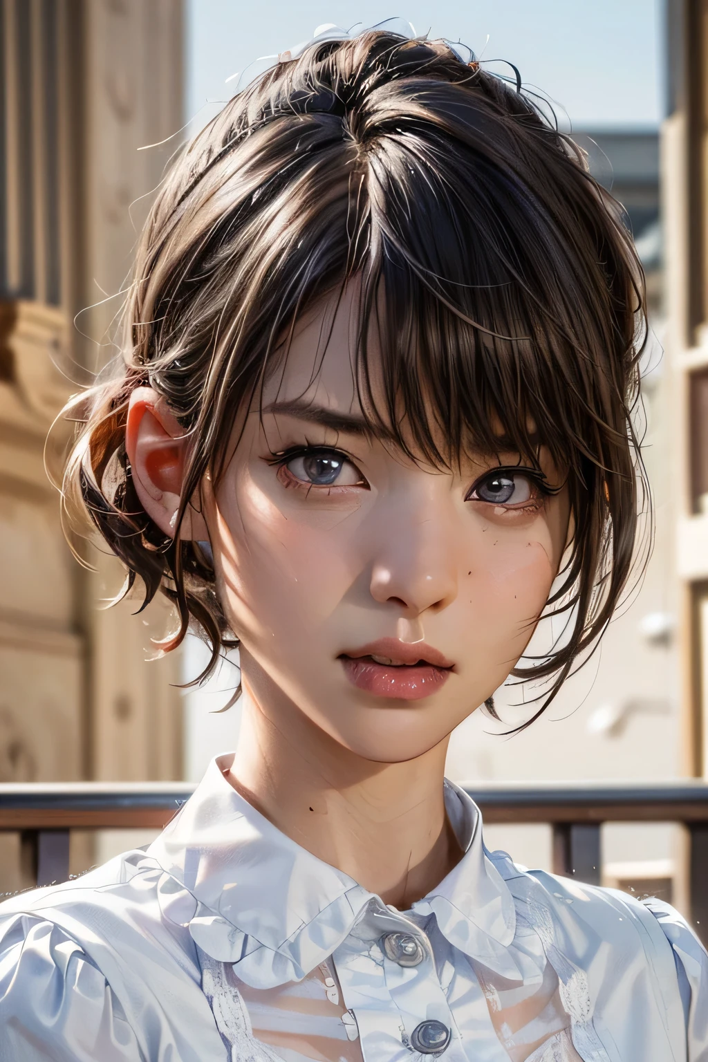 (masterpiece:1.3), (8k, photorealistic, RAW photo, best quality: 1.4), 
(1boy), beautiful face, (realistic face), 
beautiful hairstyle, (short hair :1.5), 
realistic eyes, beautiful detailed eyes, 
(realistic skin), beautiful skin, 
(blouse), 
absurdres, attractive, 
ultra high res, ultra realistic, highly detailed, 
golden ratio, 
