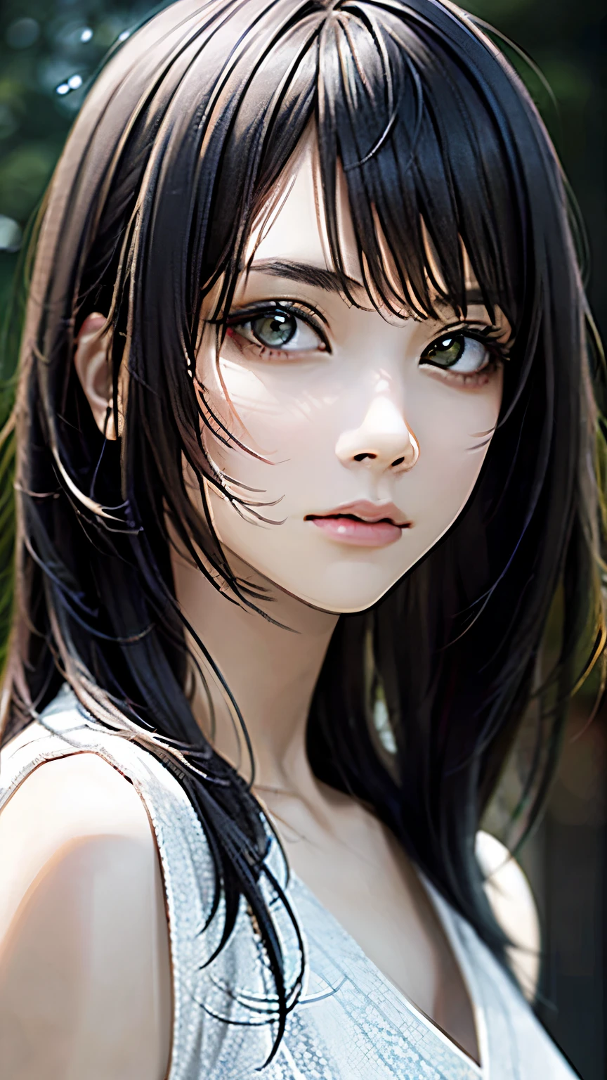 (hig彼st quality、8k、32k、masterpiece)、(Realistic)、(Realistic:1.2)、(High resolution)、Very detailed、Very beautiful face and eyes、1 girl、Delicate body、(hig彼st quality、Attention to detail、Rich skin detail)、(hig彼st quality、8k、Oil paint:1.2)、Very detailed、(Realistic、Realistic:1.37)、Bright colors