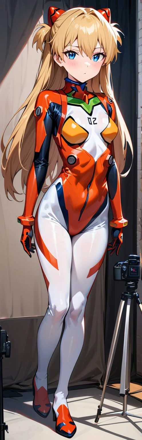 ((Best quality)), ((masterpiece)), (detailed: 1.4), (Absurd), Fighter pilot Latina woman ready for war, Mexico, defined muscular sculptural body, half thick naked thighs, closed mouth, very tanned and shiny skin, only in panties, muscular body covered by technological clothing, Neon Genesis Evangelion style, cyberpunk, generous neckline, ((perfect large breasts)), (brown eyes without pupils), ((dark green clothing, red and white)), (((clothing based on the flag of Mexico)))), (((curly brown hair))), ((large drawings of an eagle on the arms)), long manga-style eyelashes, short underwear, garter belt, by mucha, niji --V5, close to real, psychopath, crazy face, sexy pose, background with a giant Gundam-style robot head, 2-piece clothing, shoulder pads, airplane wings on the back, pastel, centered, scale to fit dimensions, HDR (High Dynamic Range),Ray Tracing,NVIDIA RTX,Super-Resolution,Unreal 5,Subsurface dispersion, PBR texture, Post-processing, Anisotropic filtering, Depth of field, Maximum clarity and sharpness, Multilayer textures, Albedo and specular maps, Surface shading, Accurate simulation of light-material interaction, Perfect proportions, Octane Render, Two-tone lighting, Wide aperture, Low ISO, White balance, Rule of thirds, 8K RAW, crysisnanosuit