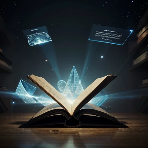 A book that can make what the story of the books and can make into a hologram to animate the story, view only the concept of thebook