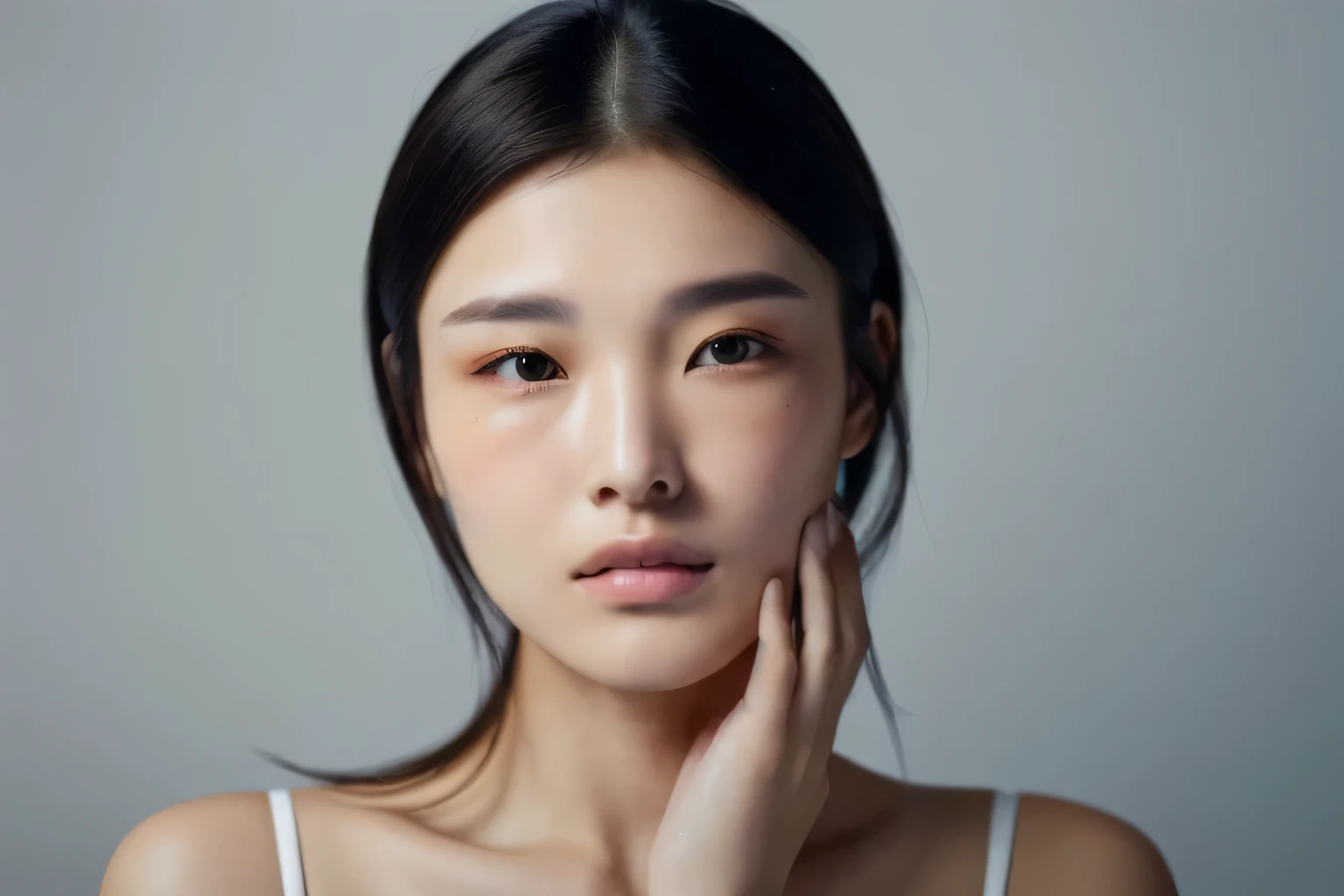 High image quality、thick jaw、Thick face、cheekbone、asymmetrical face、Ugly Face、Rough skin